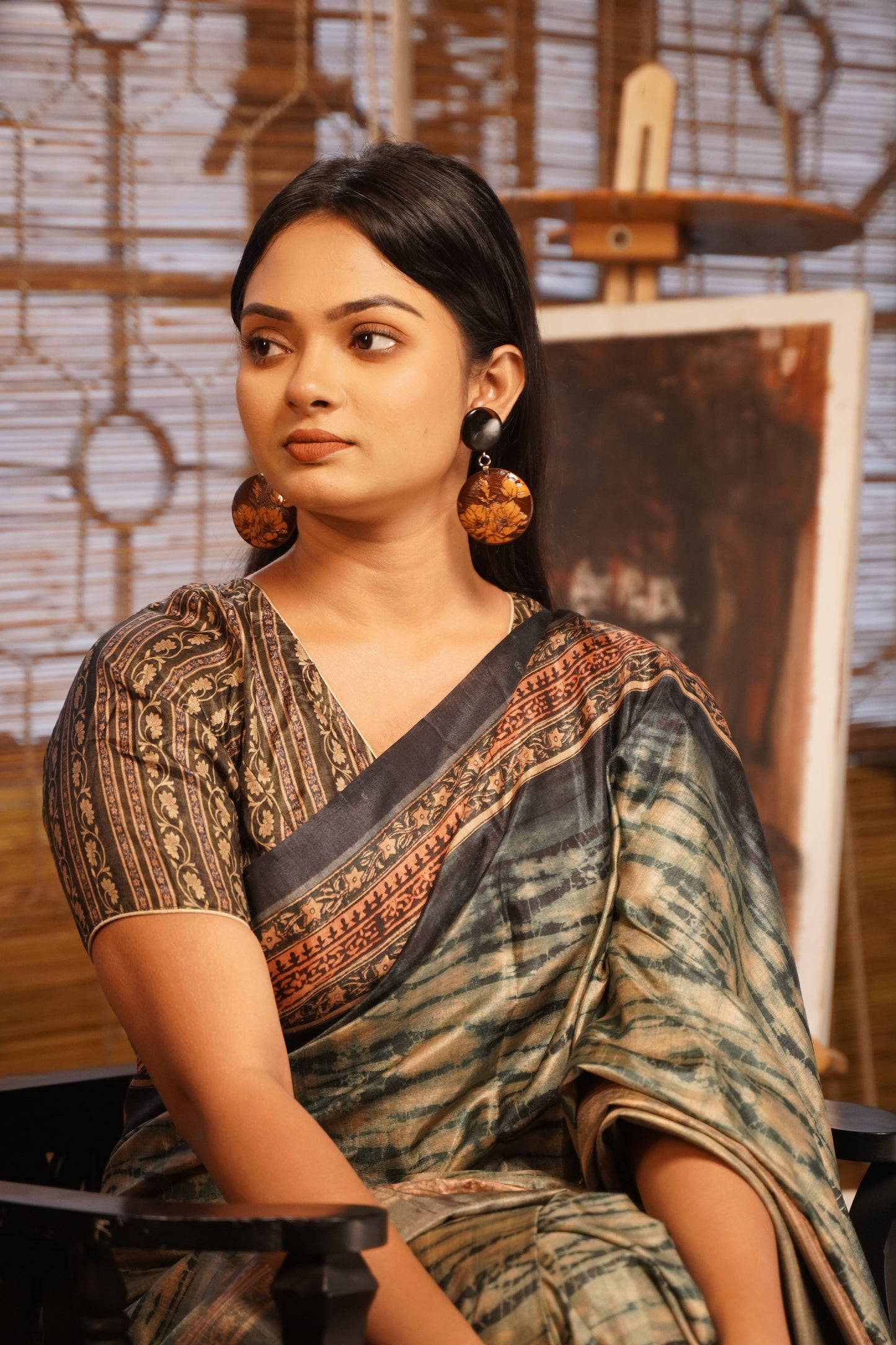 Arjuni Wooden Earrings