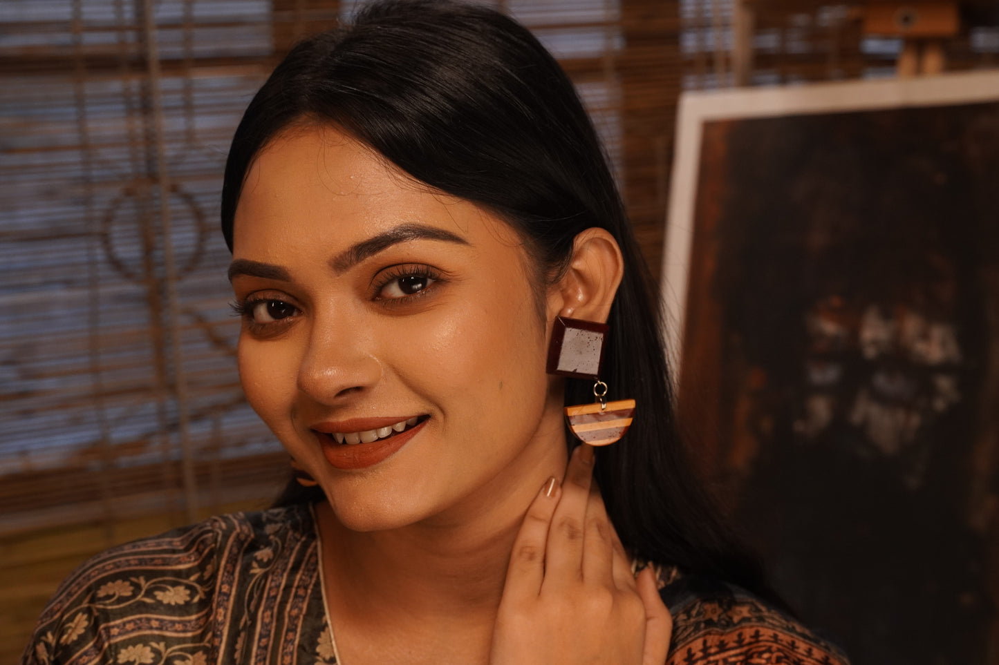 Dharavi Wooden Earrings