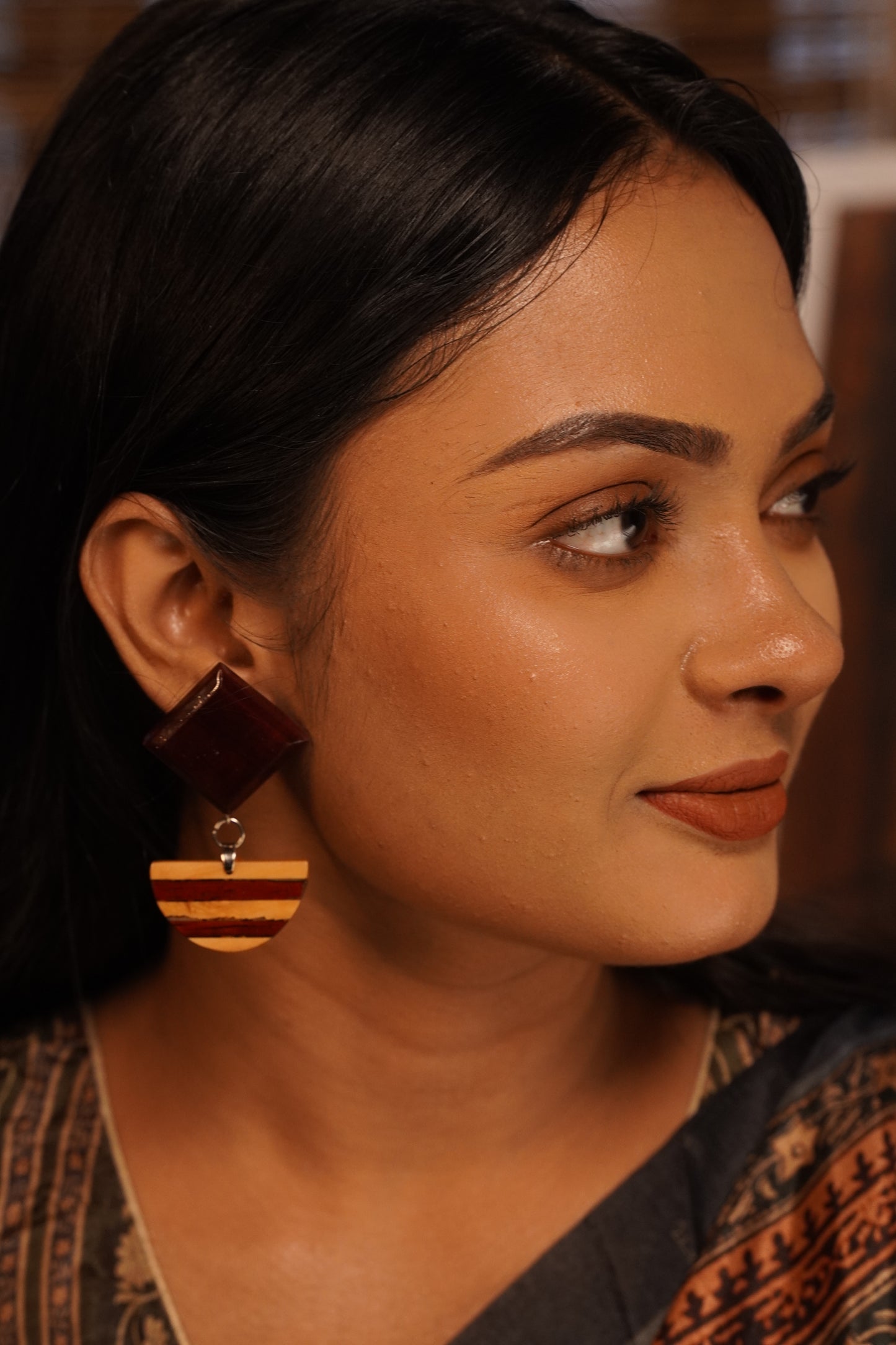 Dharavi Wooden Earrings