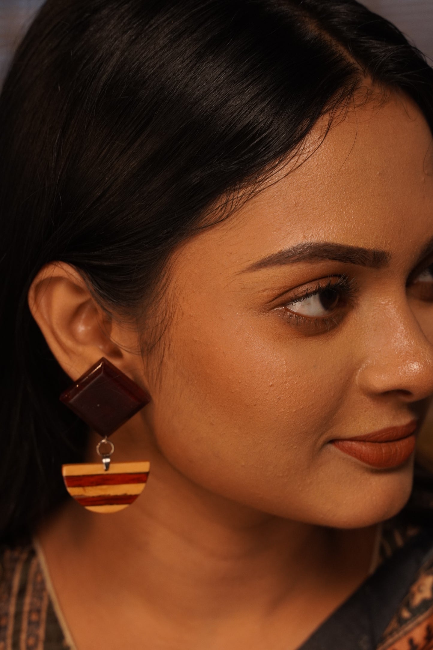 Dharavi Wooden Earrings