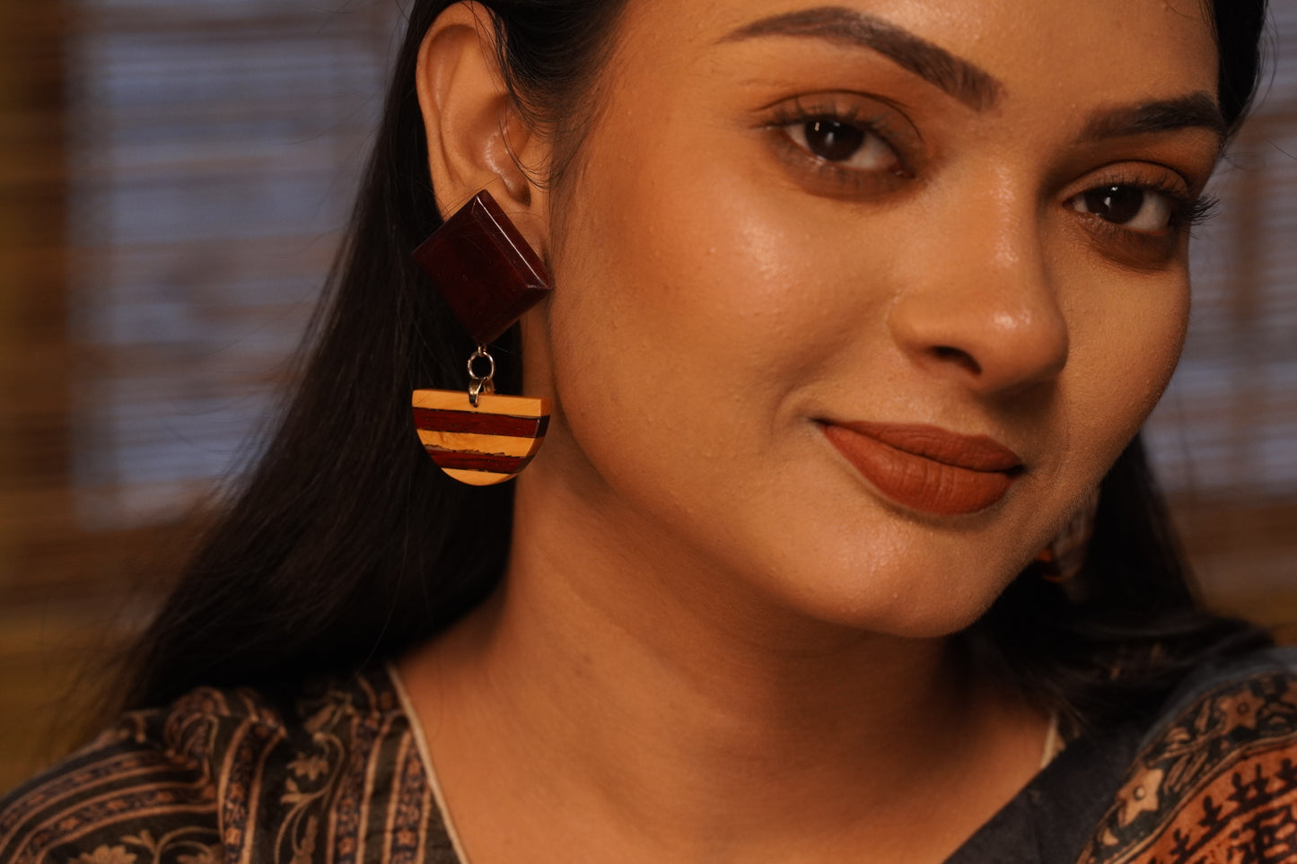 Dharavi Wooden Earrings