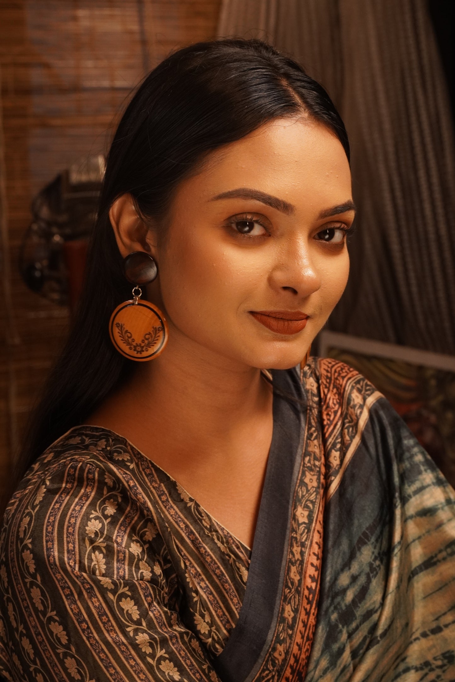 Kalika Wooden Earrings