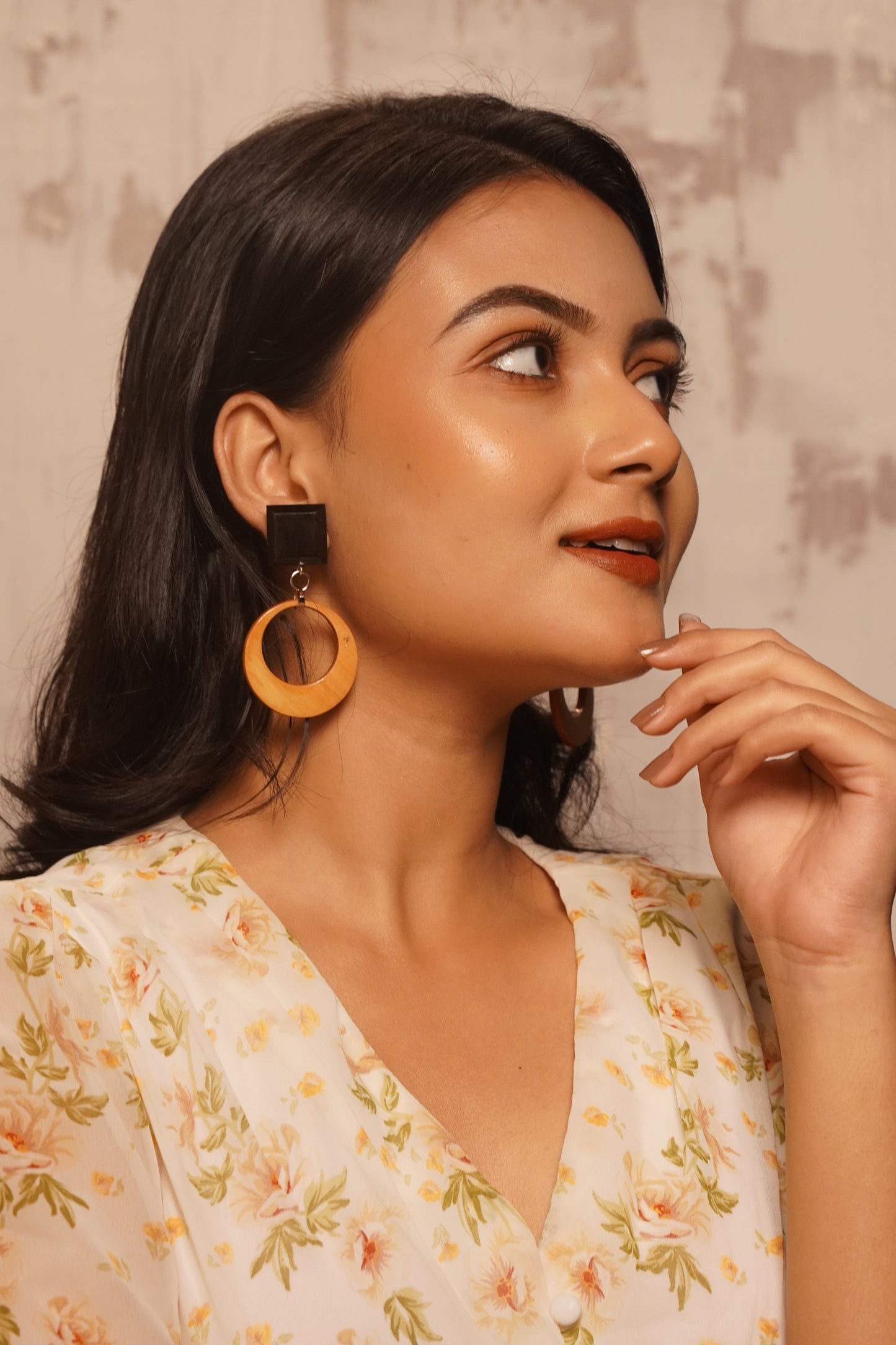 Vritika Wooden Earrings