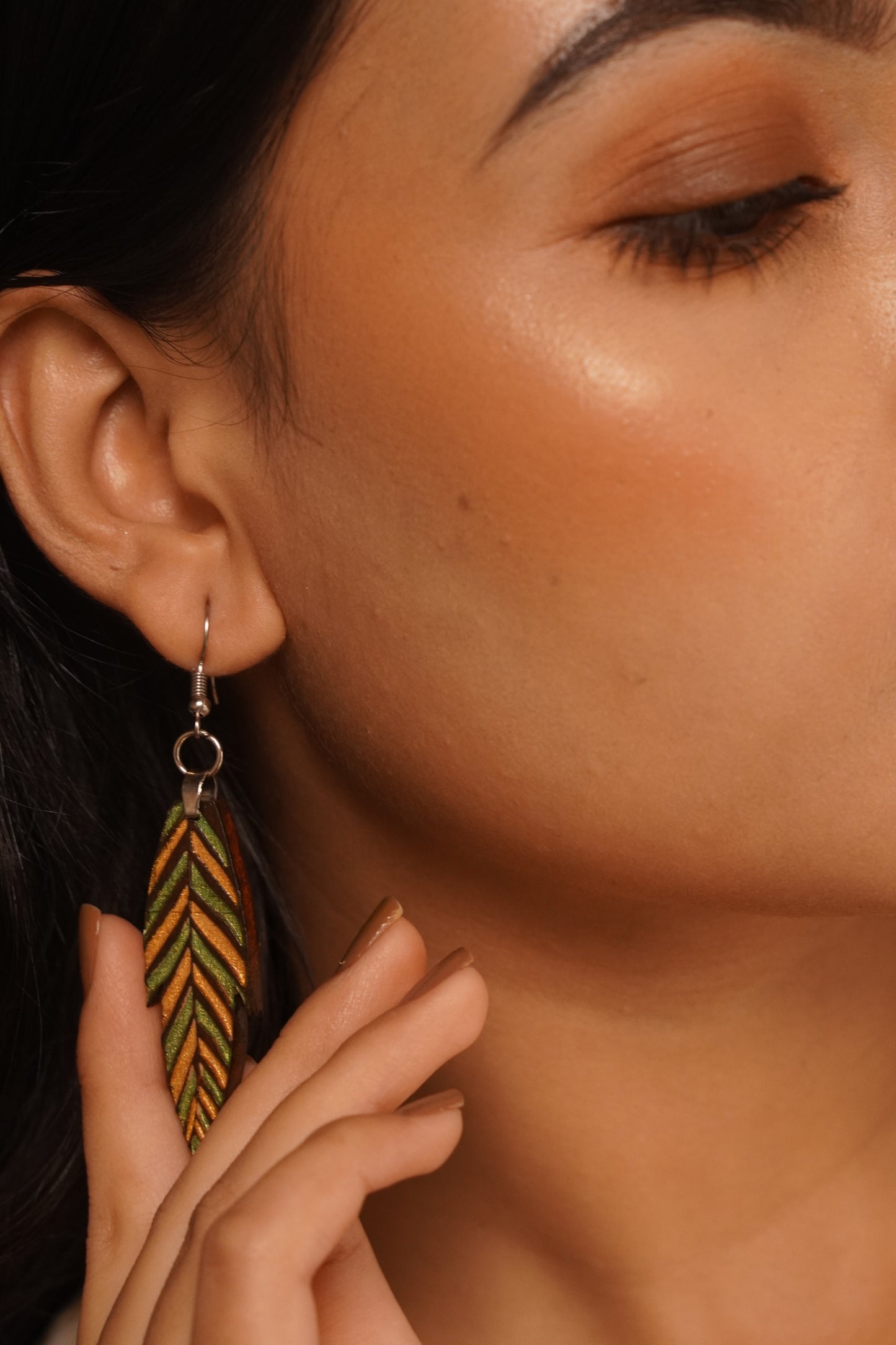 Ankhia Wooden Earrings