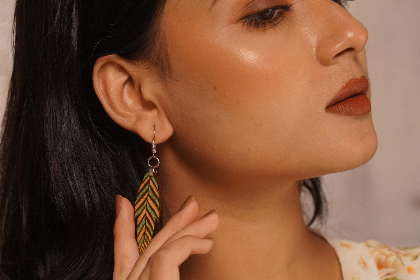 Ankhia Wooden Earrings