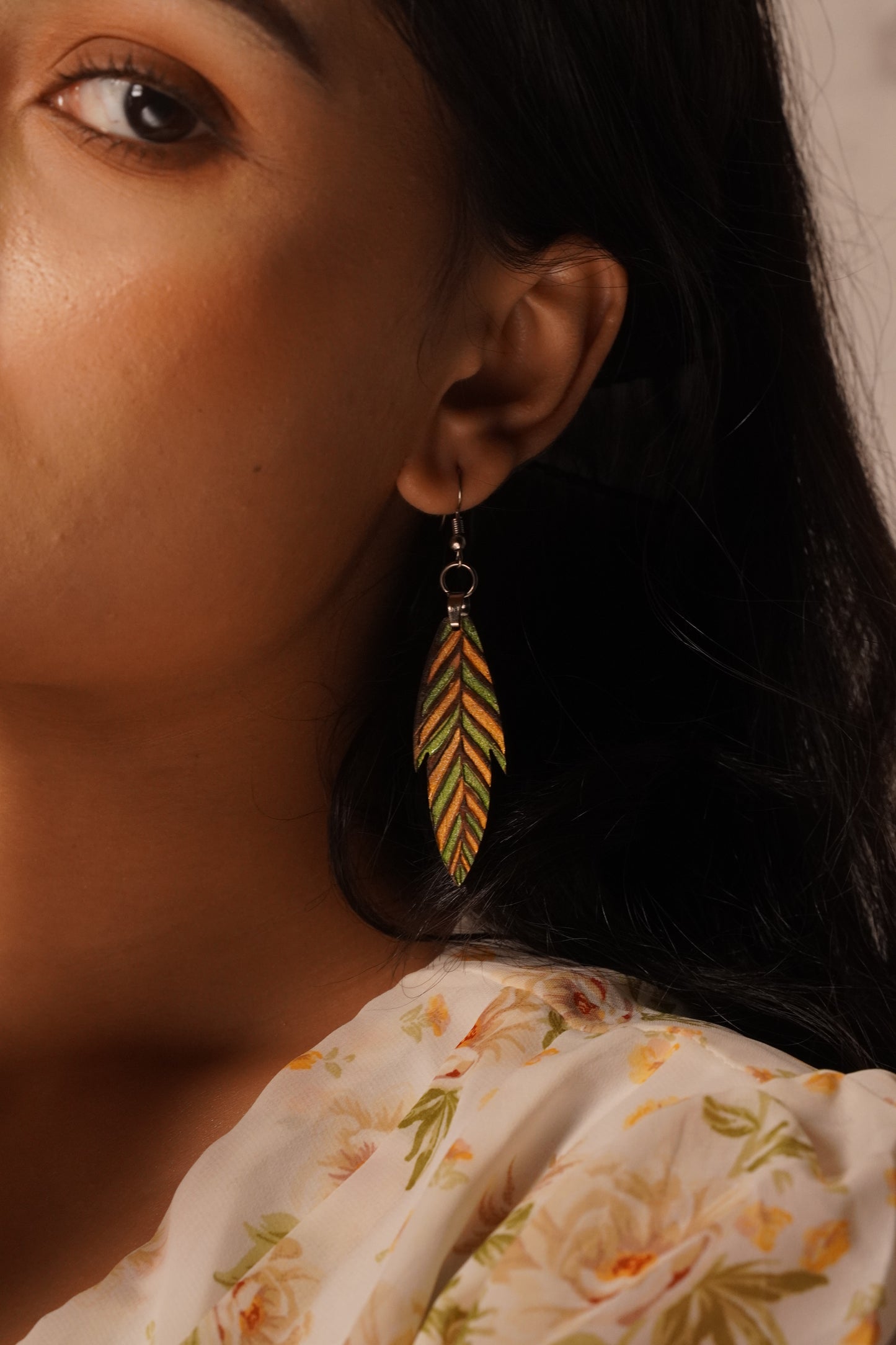 Ankhia Wooden Earrings