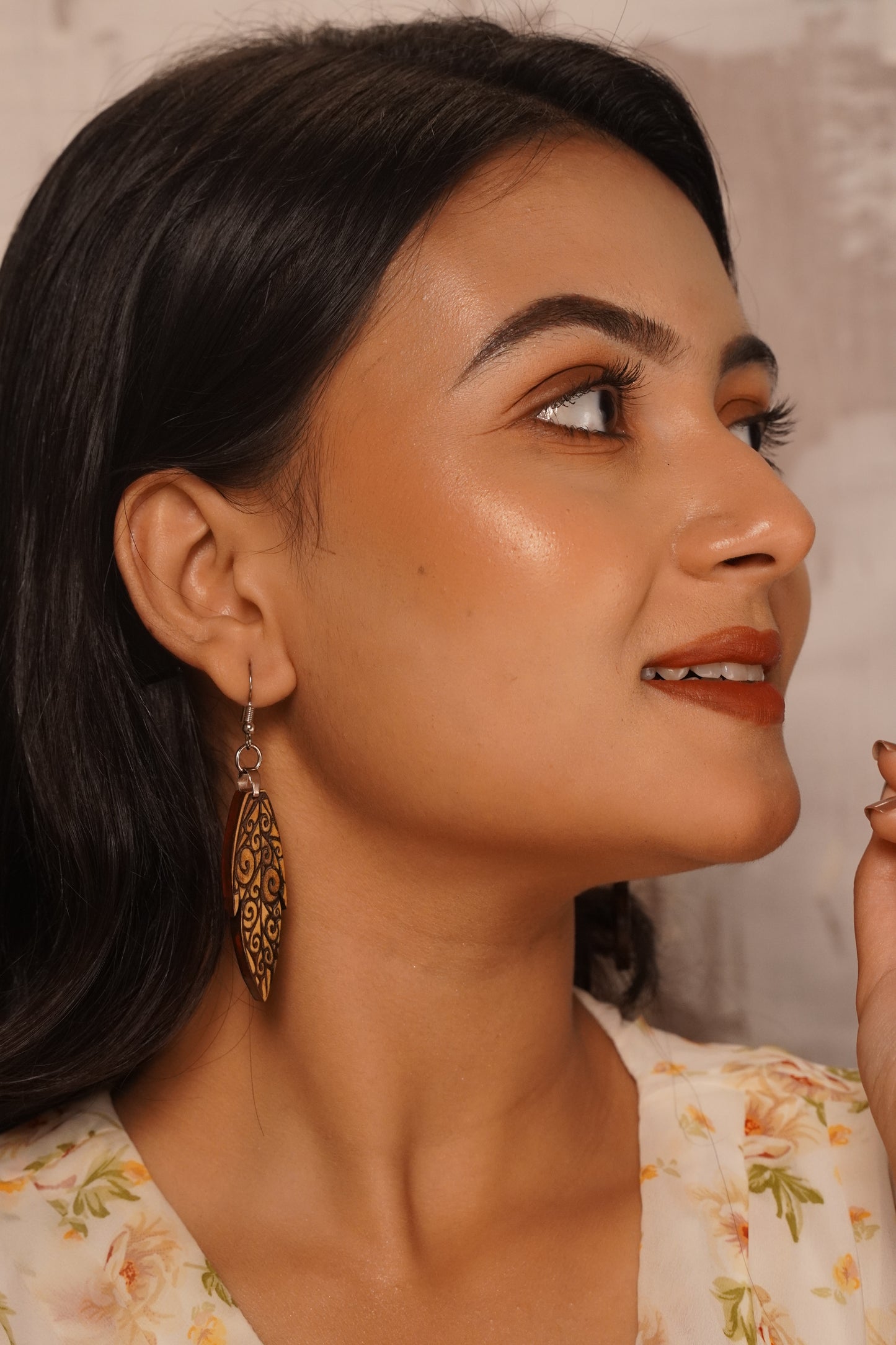 Kalpataru Wooden Earrings