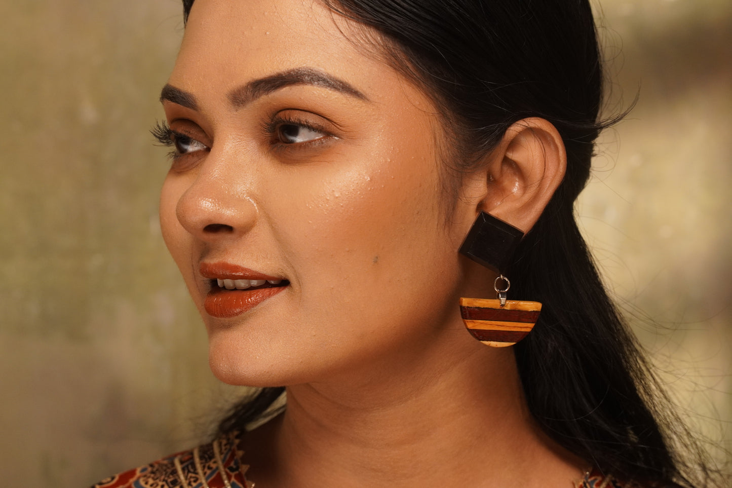 Mahi Wooden Earrings