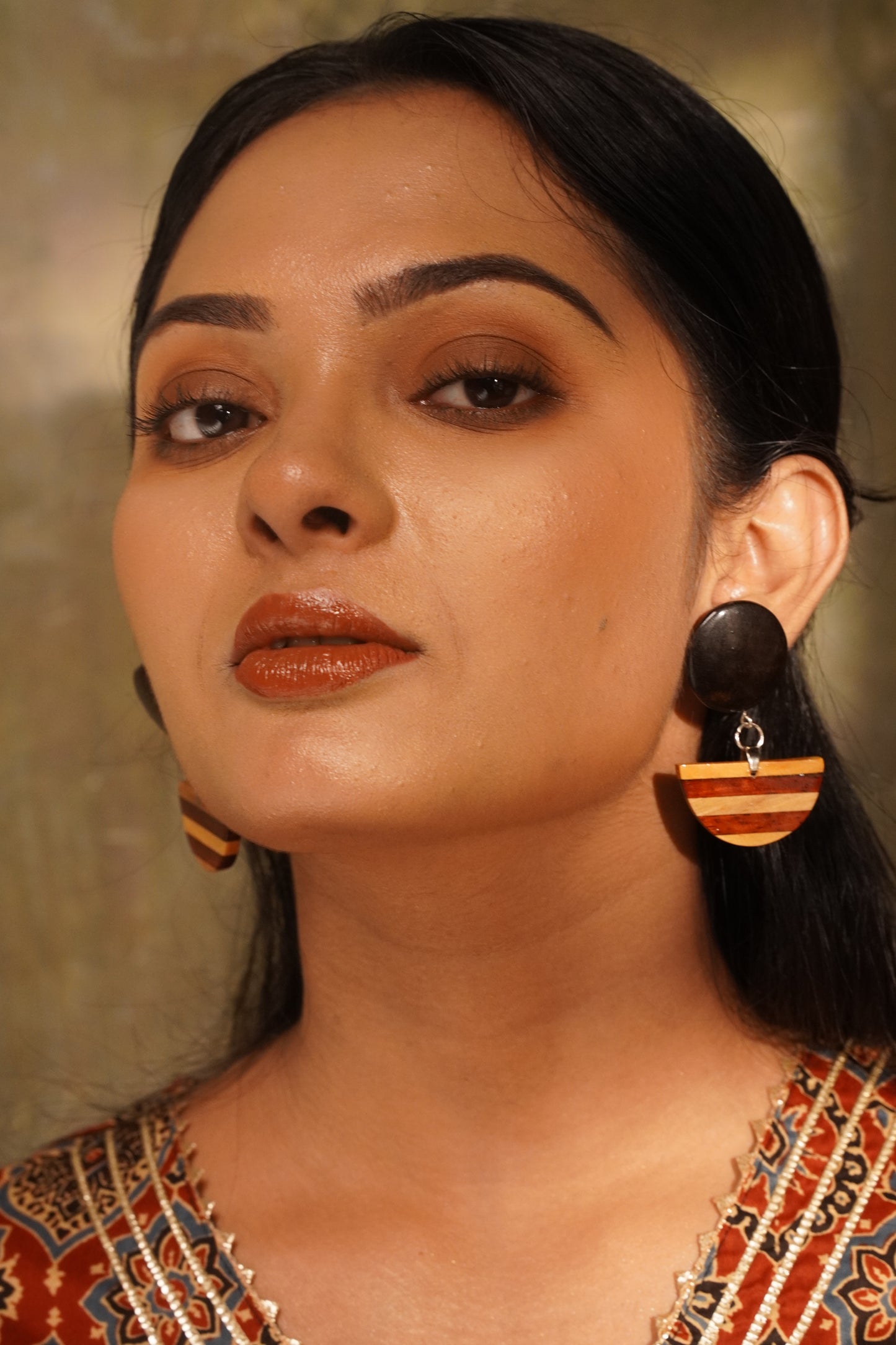 Udita Wooden Earrings