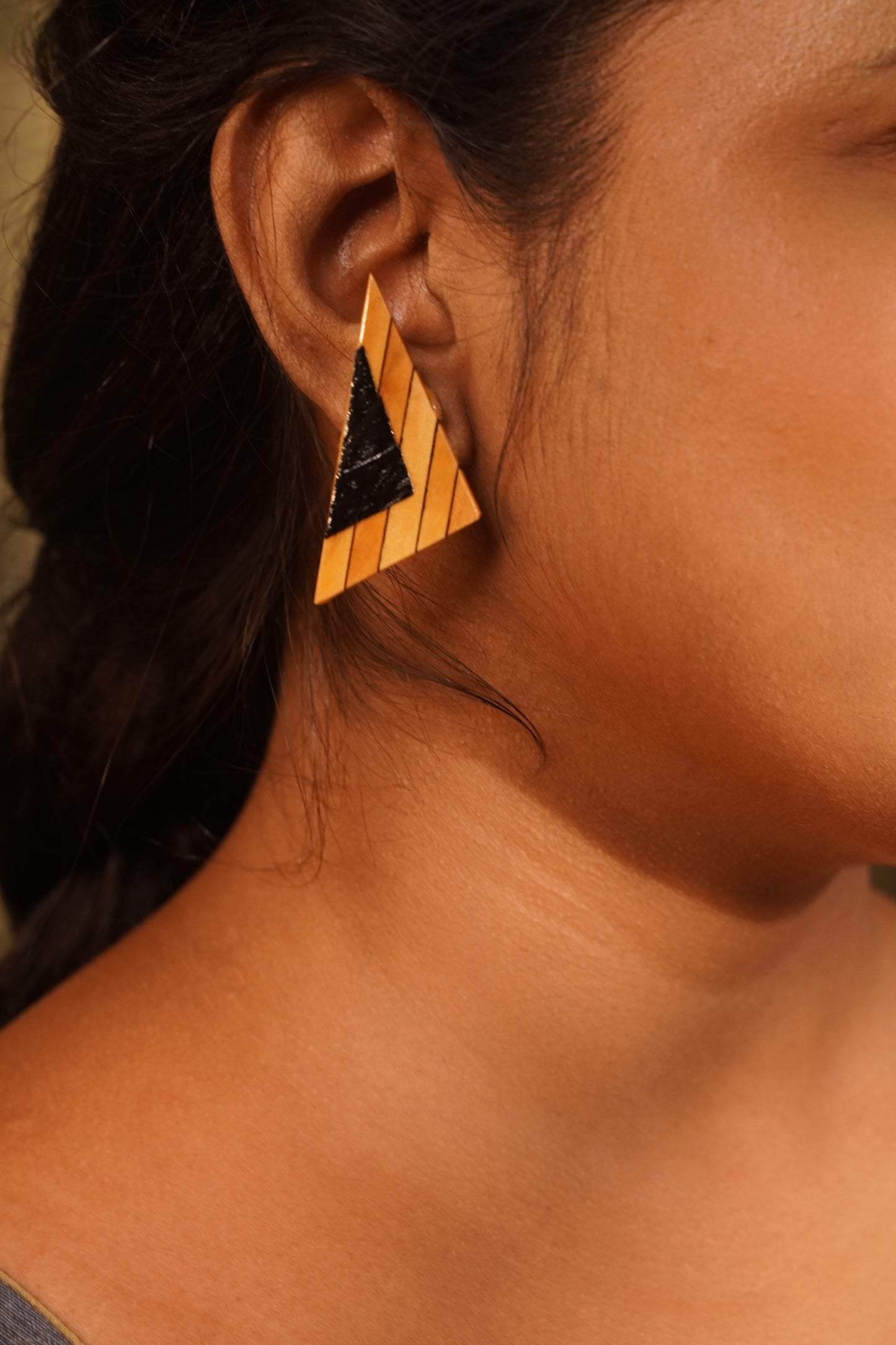 Ishika Wooden Earrings