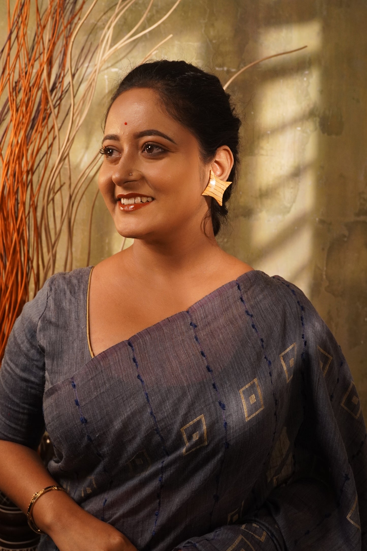 Hanshika Wooden Earrings