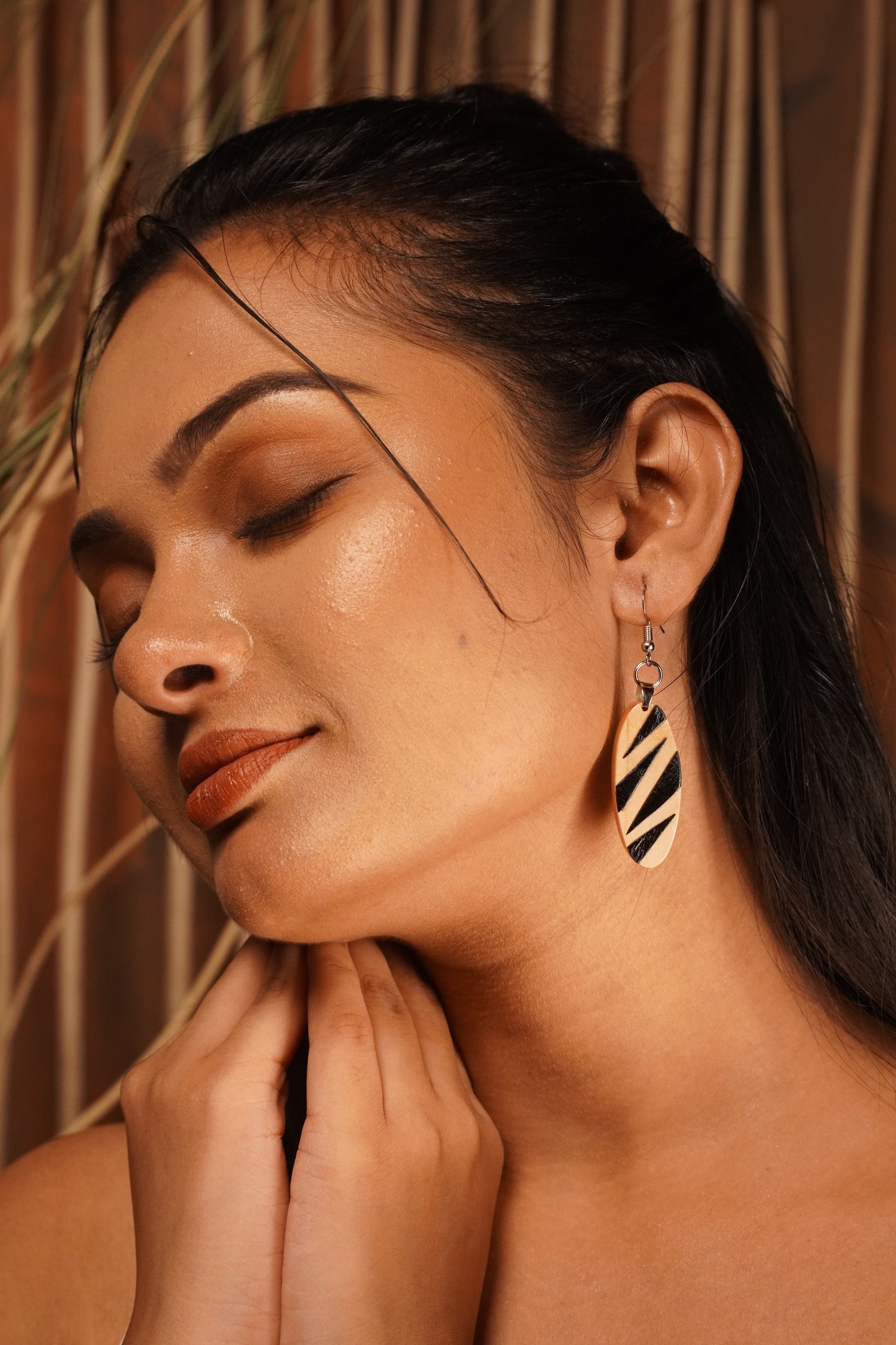 Mayuri Wooden Earrings