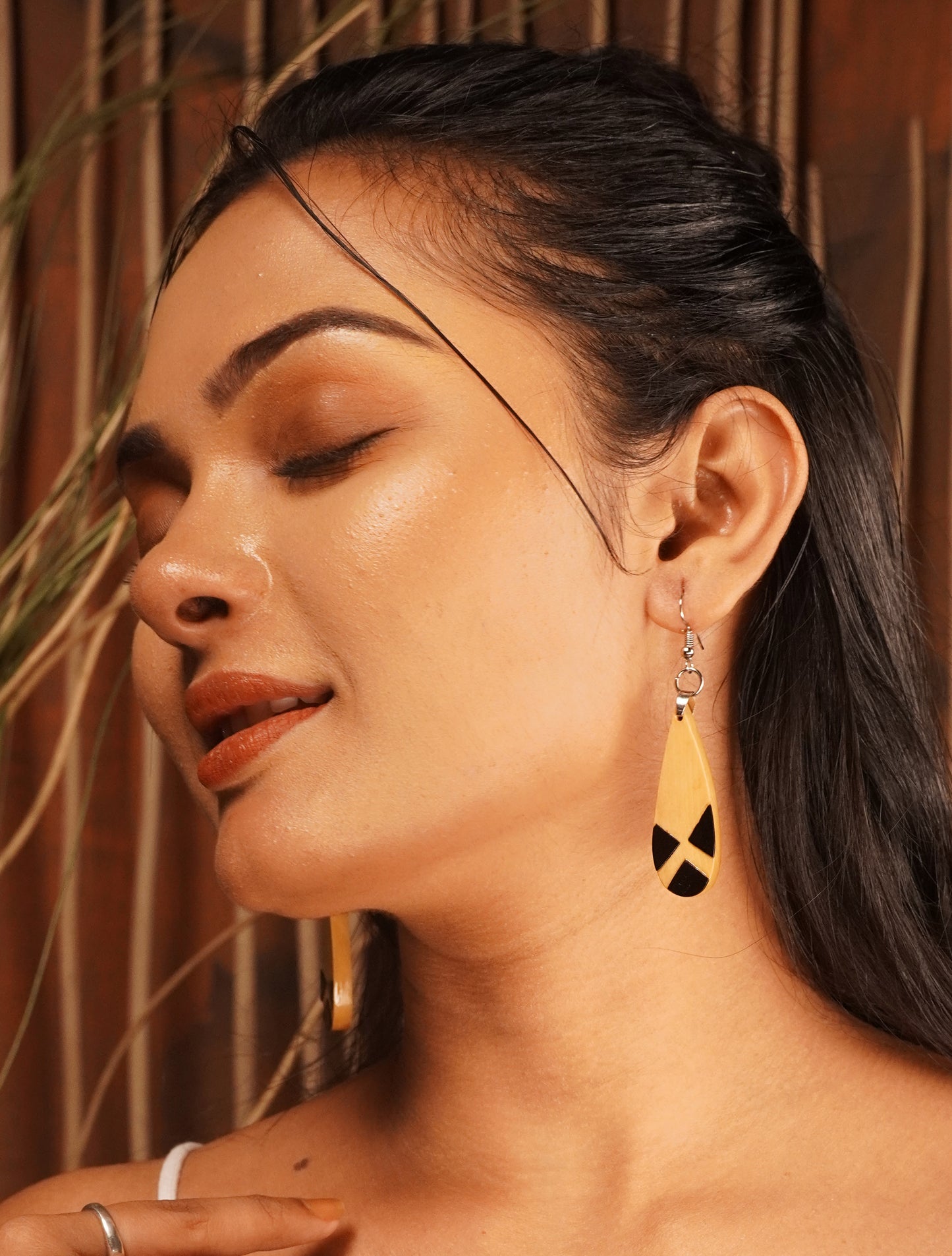 Mandara Wooden Earrings