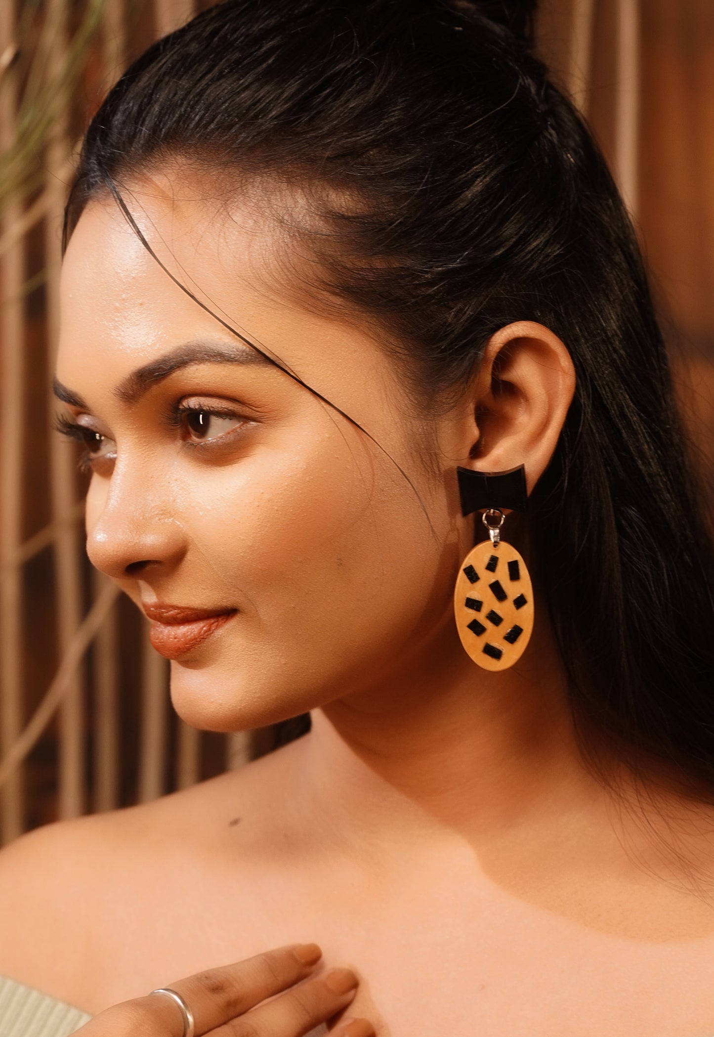 Daksha Wooden Earrings