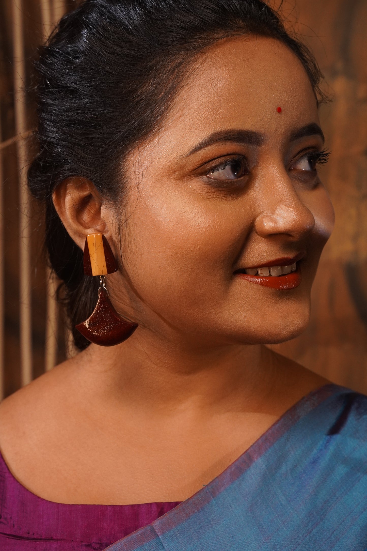 Amrita Wooden Earrings