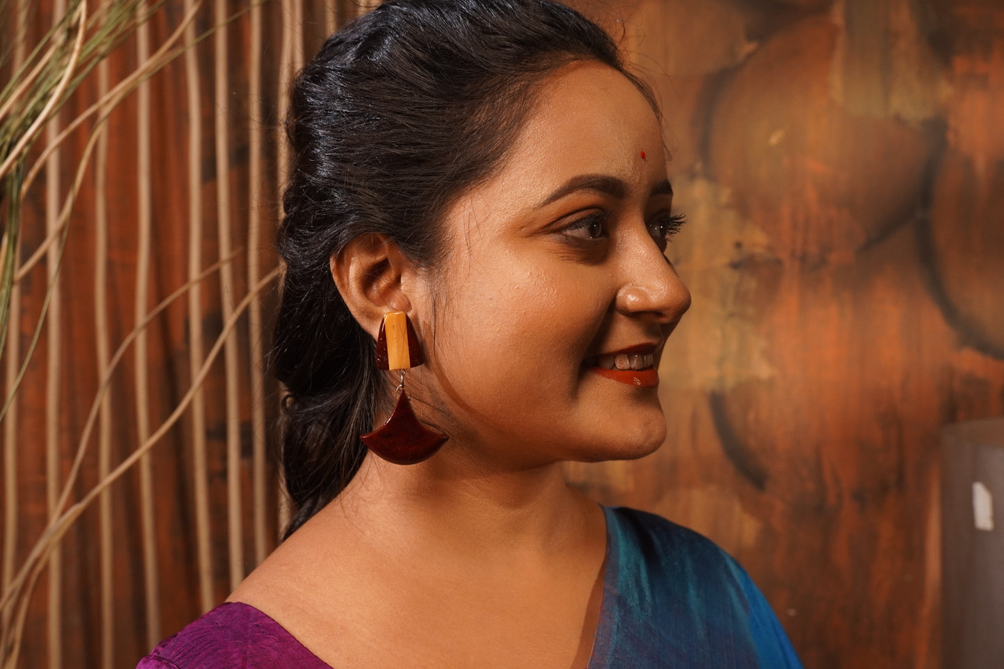 Amrita Wooden Earrings