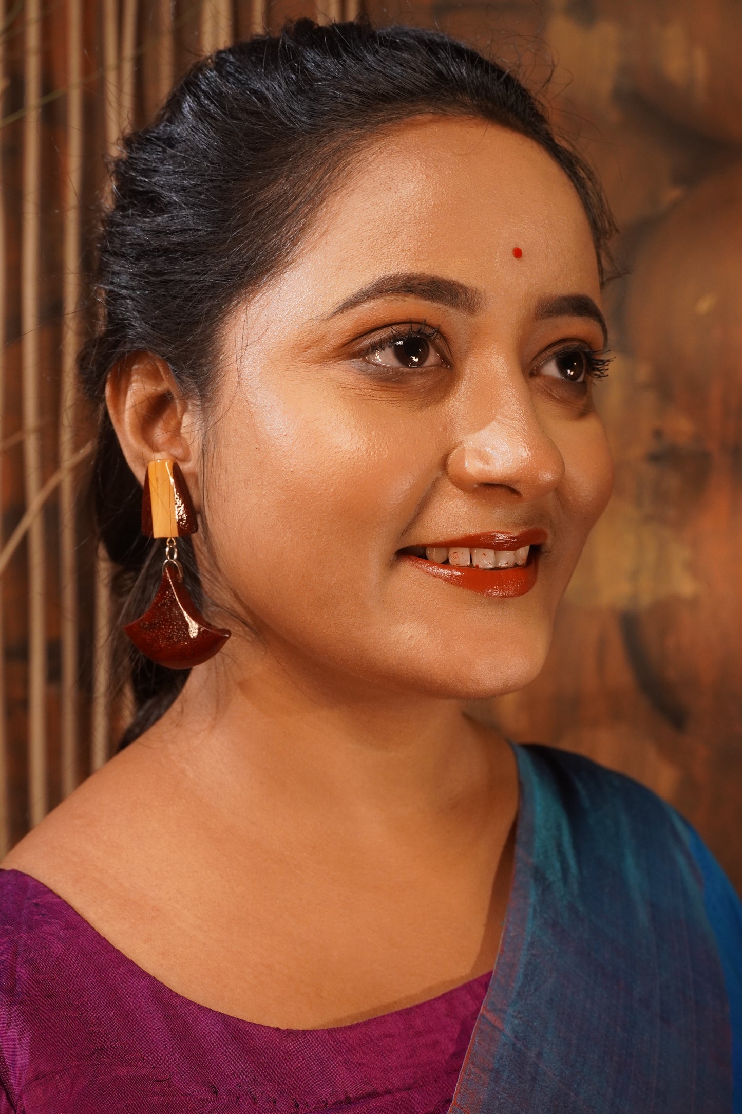 Amrita Wooden Earrings