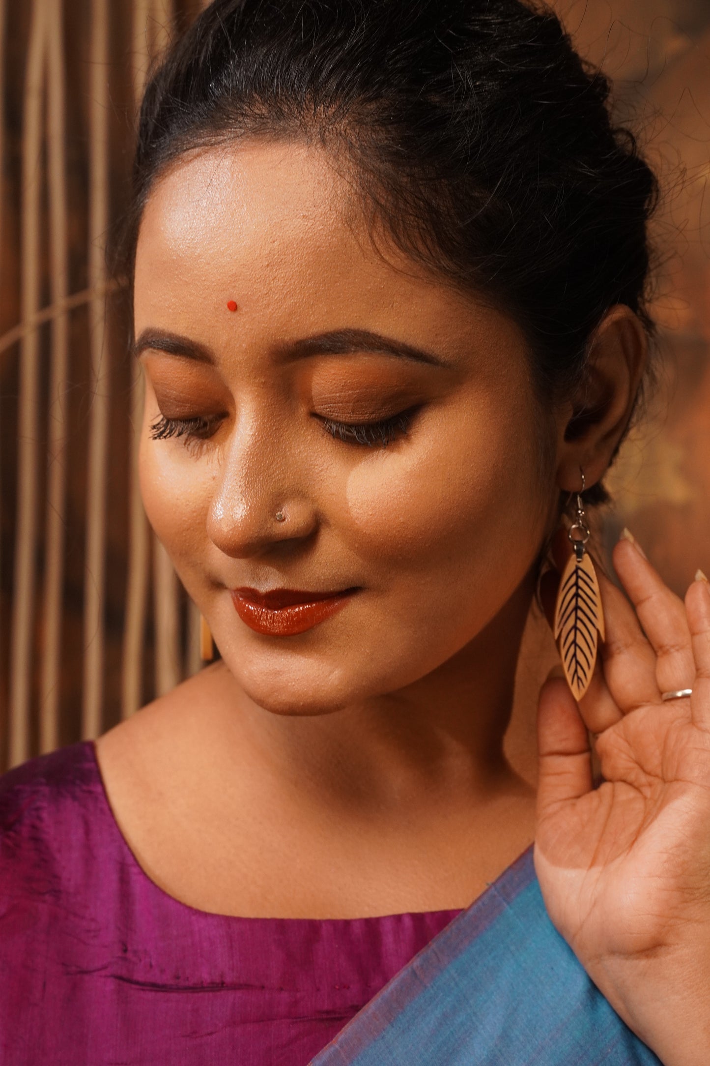 Ahana Wooden Earrings