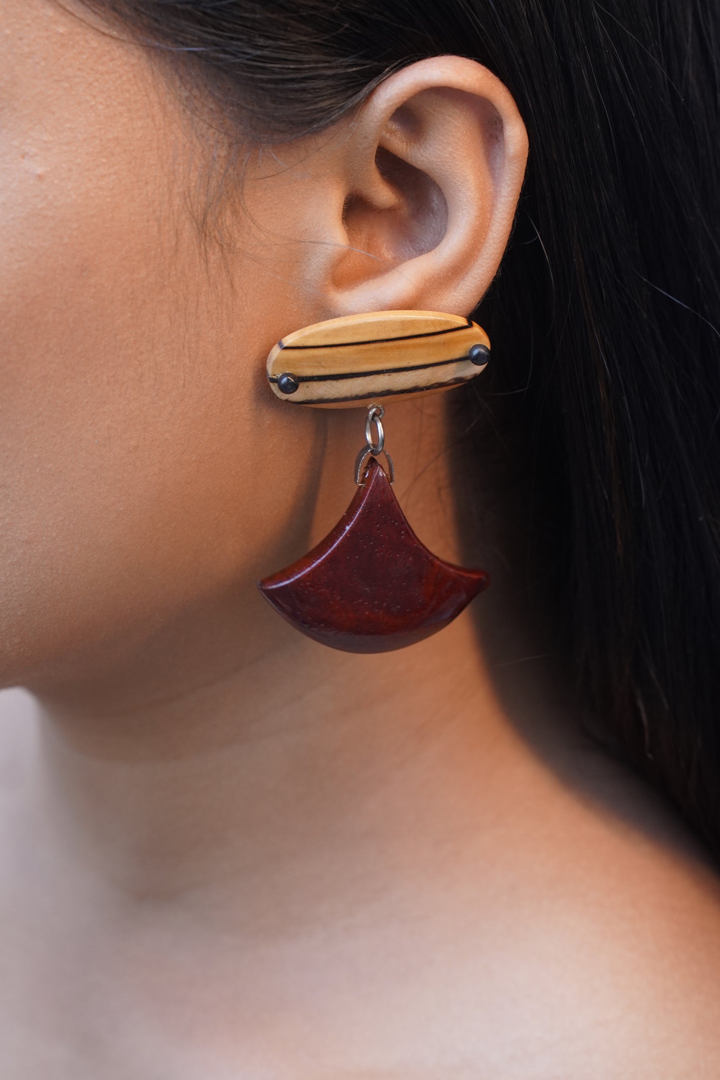 Ananya Wooden Earrings