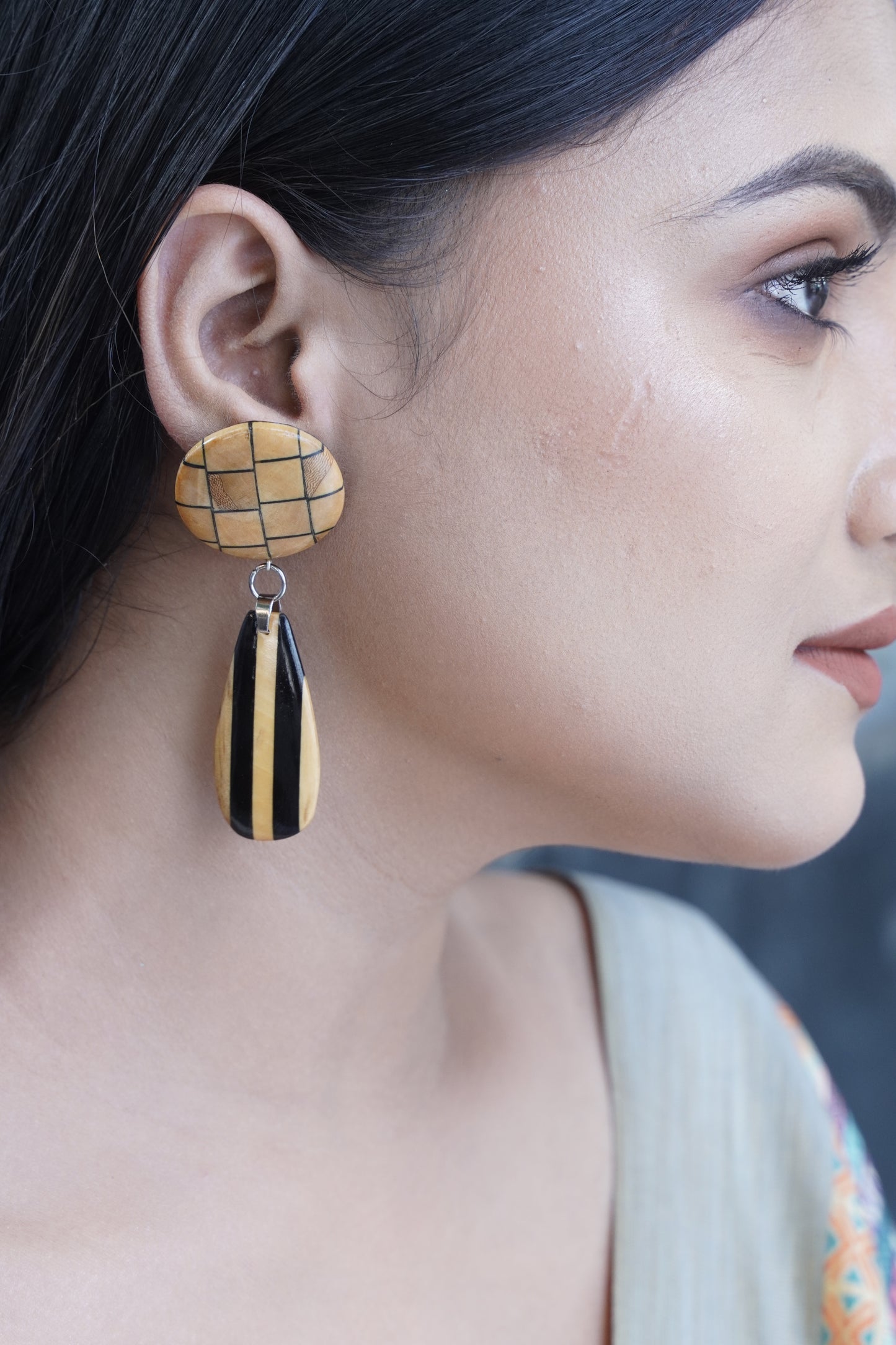 Aadhya Wooden Earrings