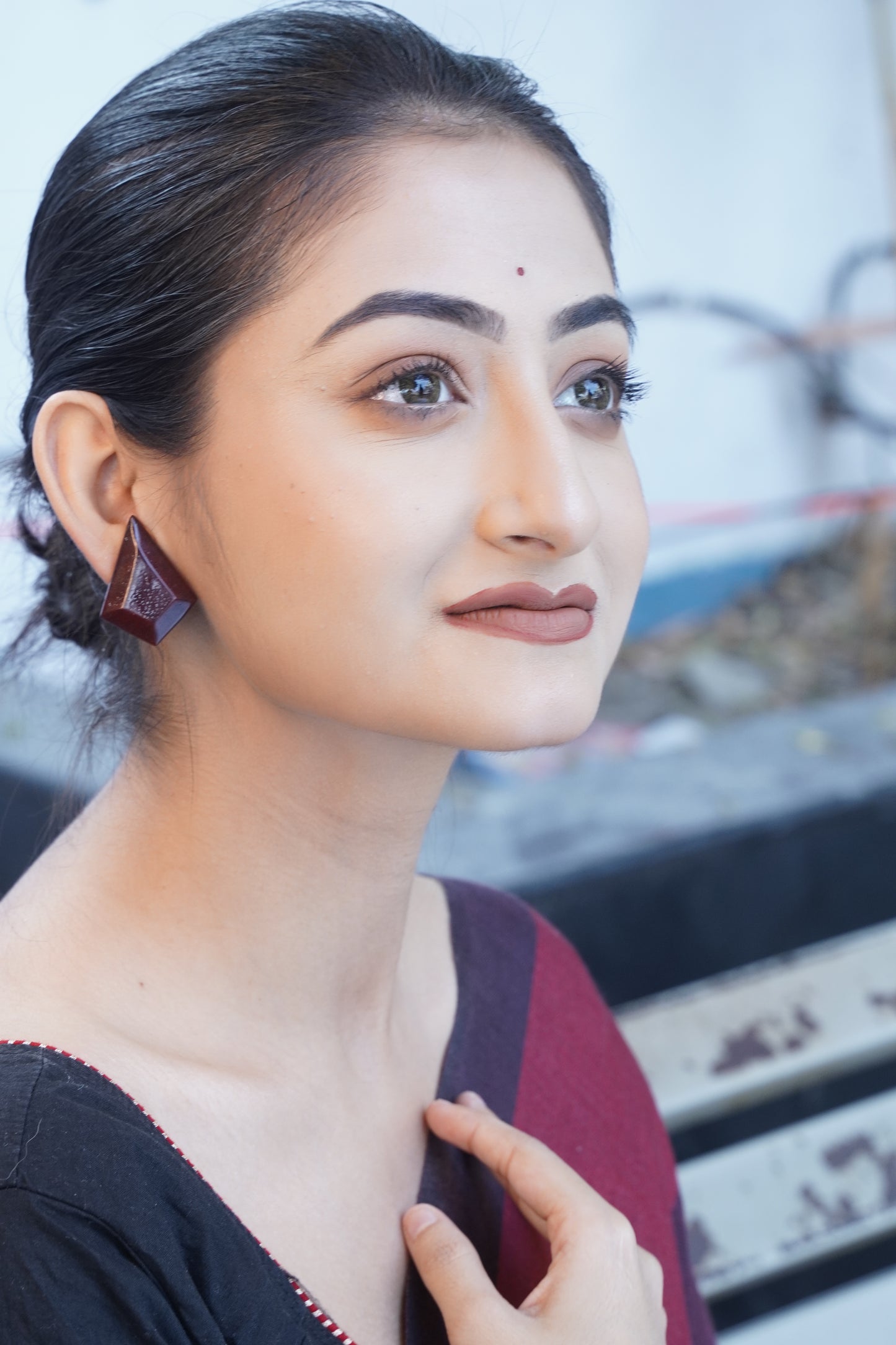 Arohi Wooden Earrings