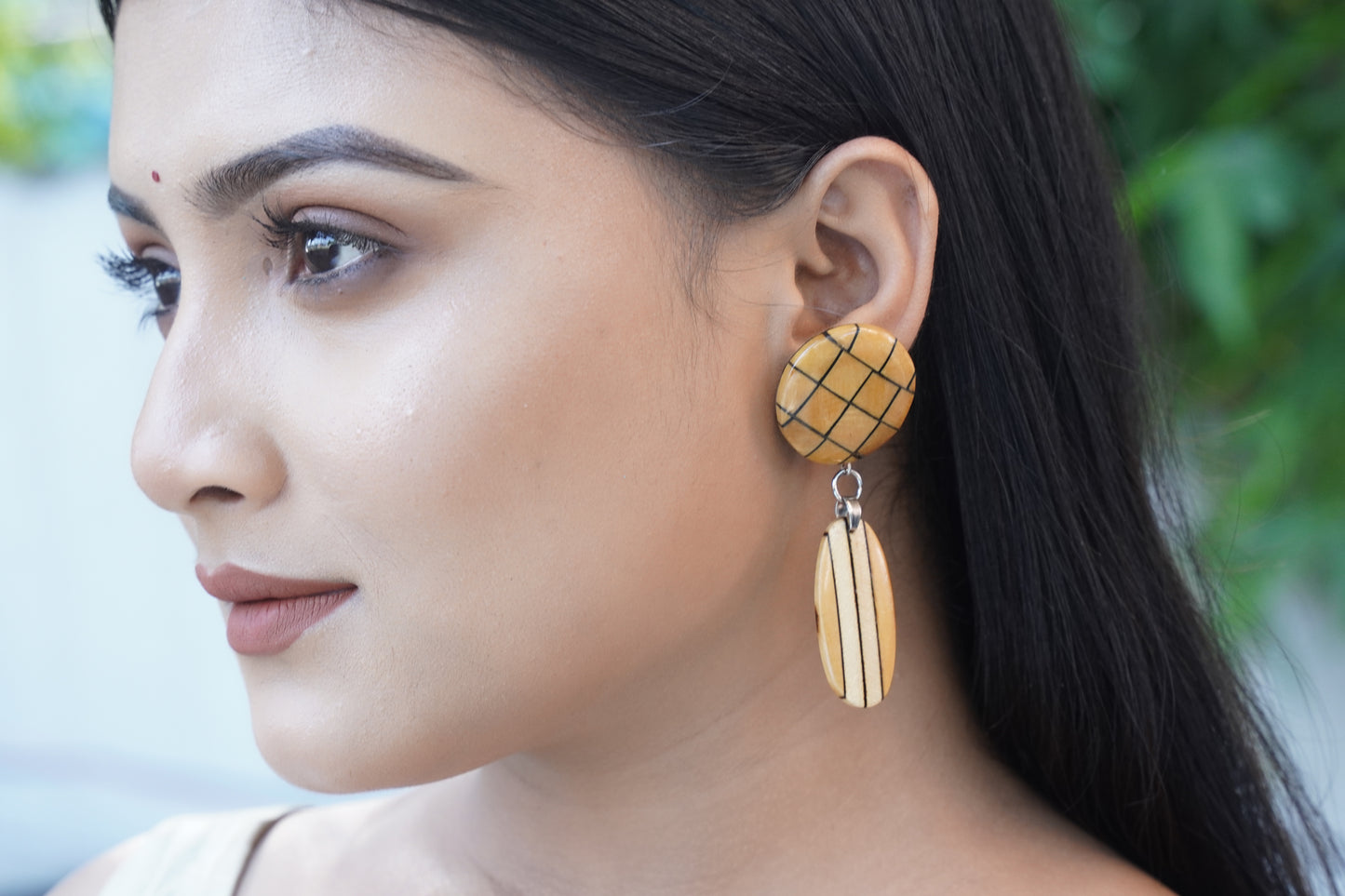 Kavita Wooden Earrings