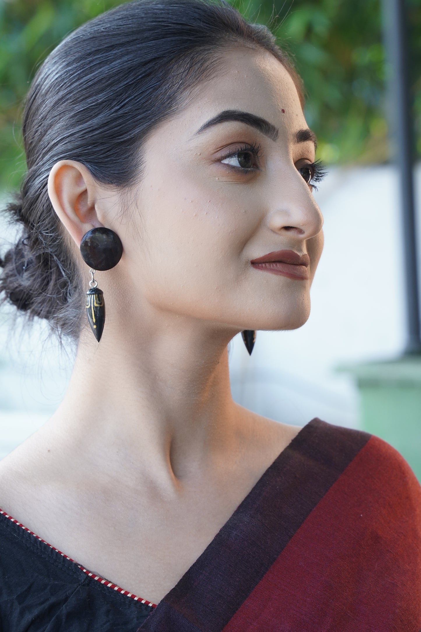 Aparna Wooden Earrings