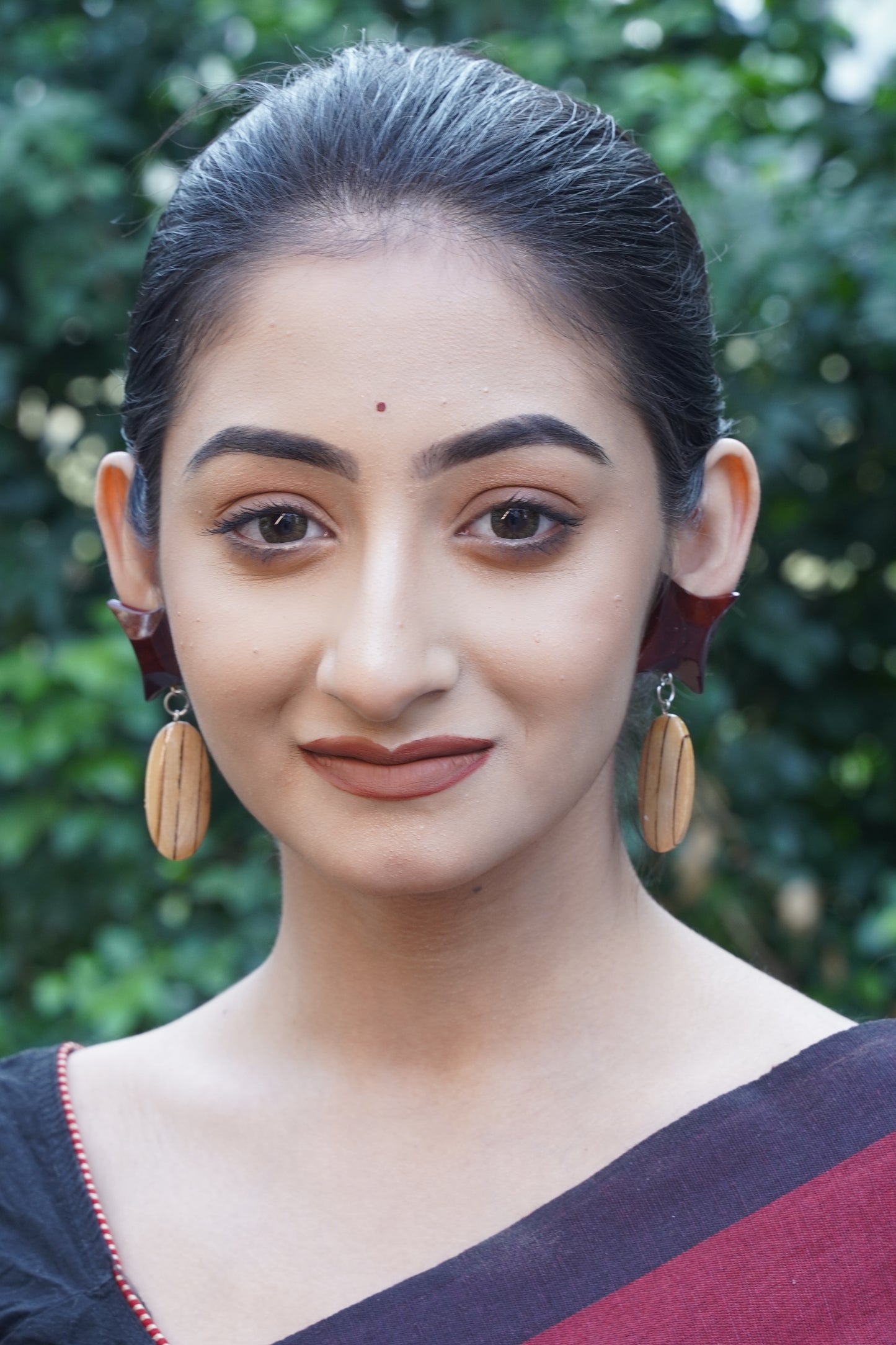 Lata Wooden Earrings