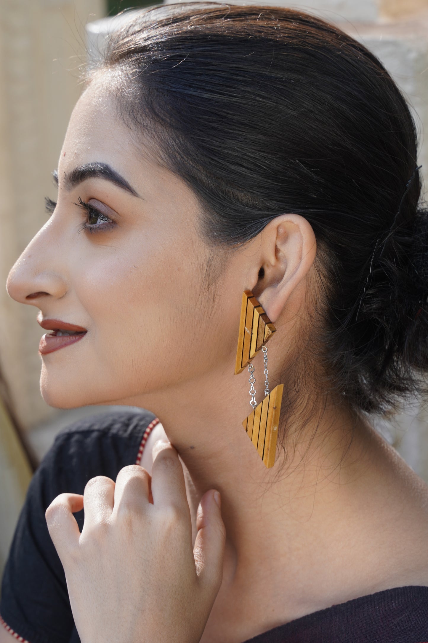 Dharani Wooden Earrings