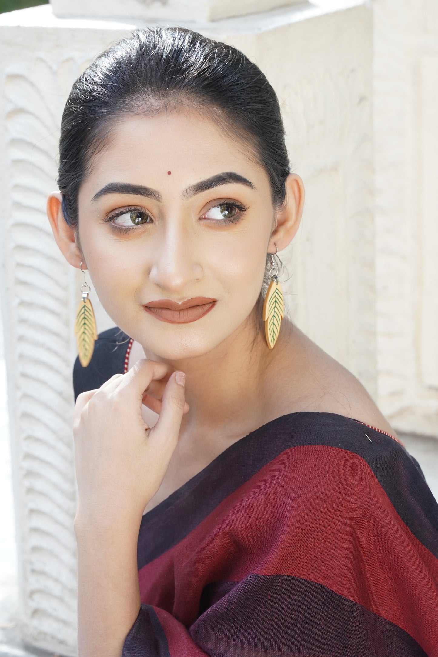 Taruni Wooden Earrings