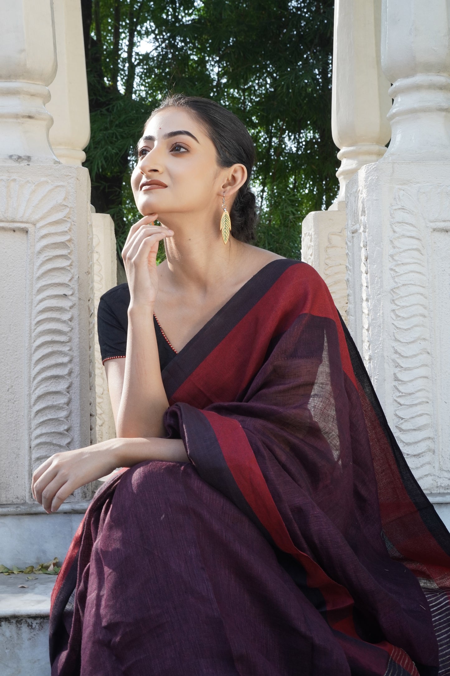 Taruni Wooden Earrings