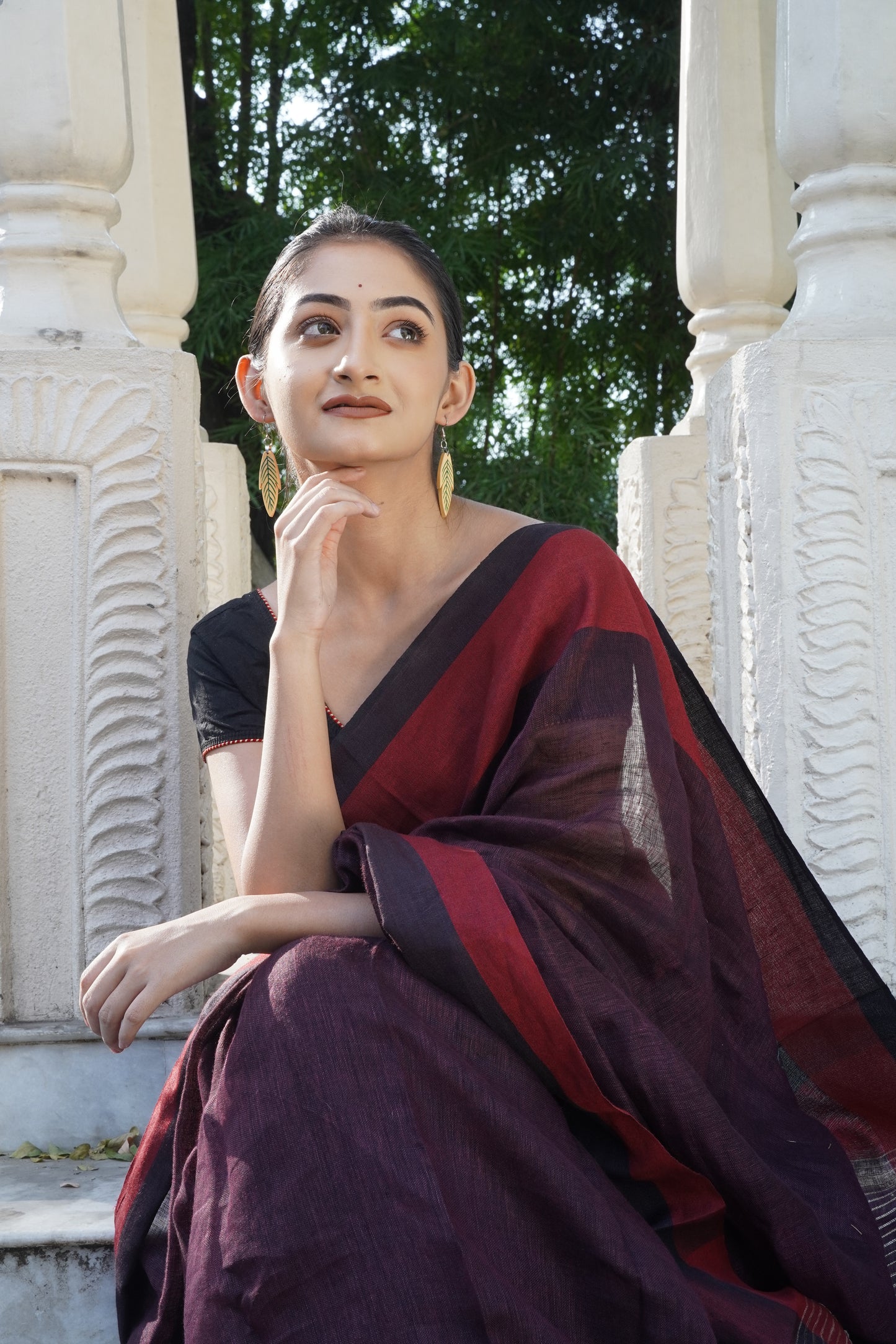 Taruni Wooden Earrings