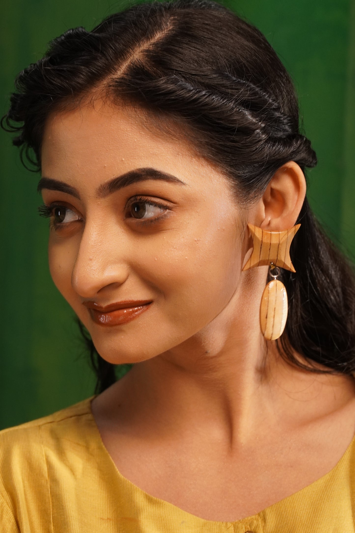 Nandini Wooden Earrings