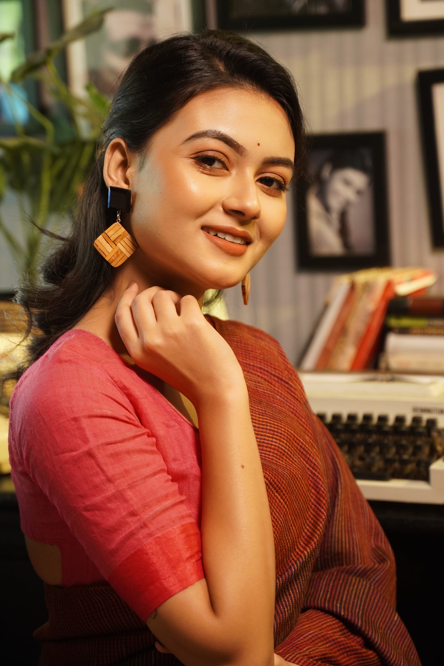 Niraja Wooden Earrings