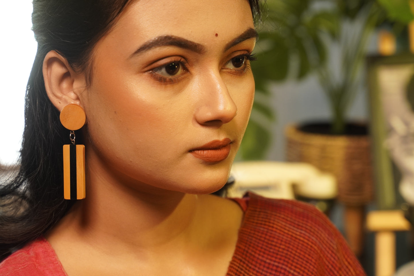 Sanskriti Wooden Earrings
