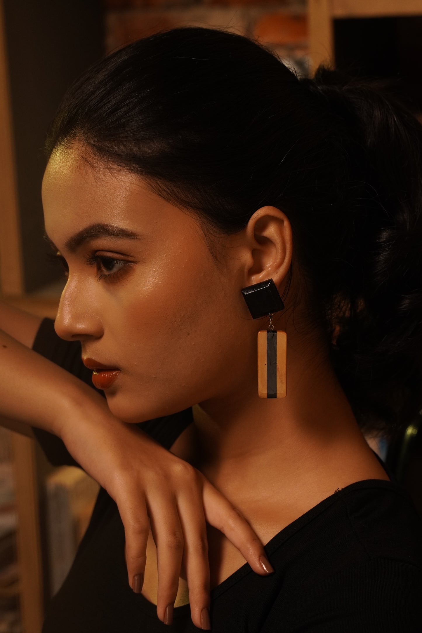 Falguni Wooden Earrings