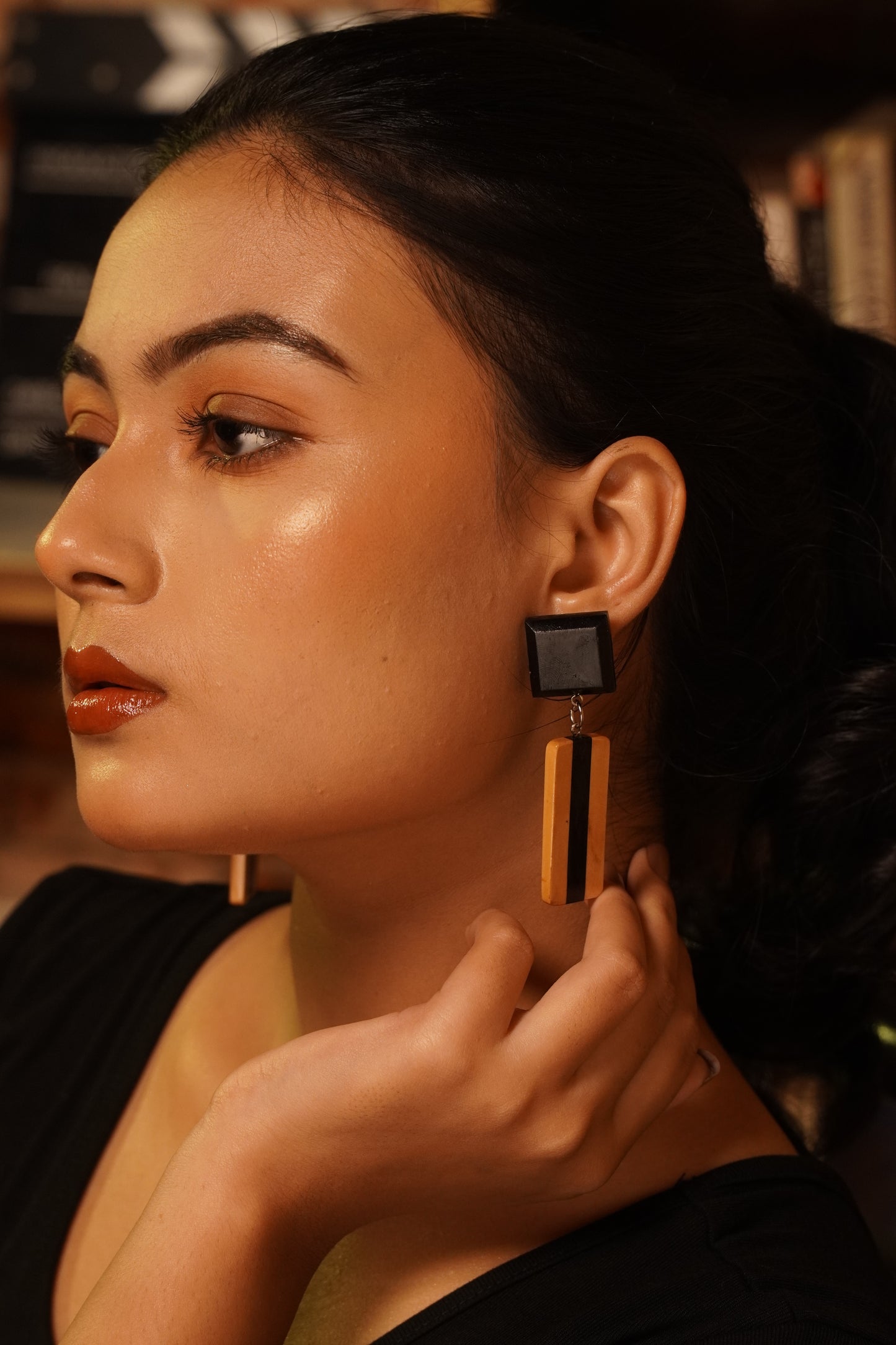 Falguni Wooden Earrings