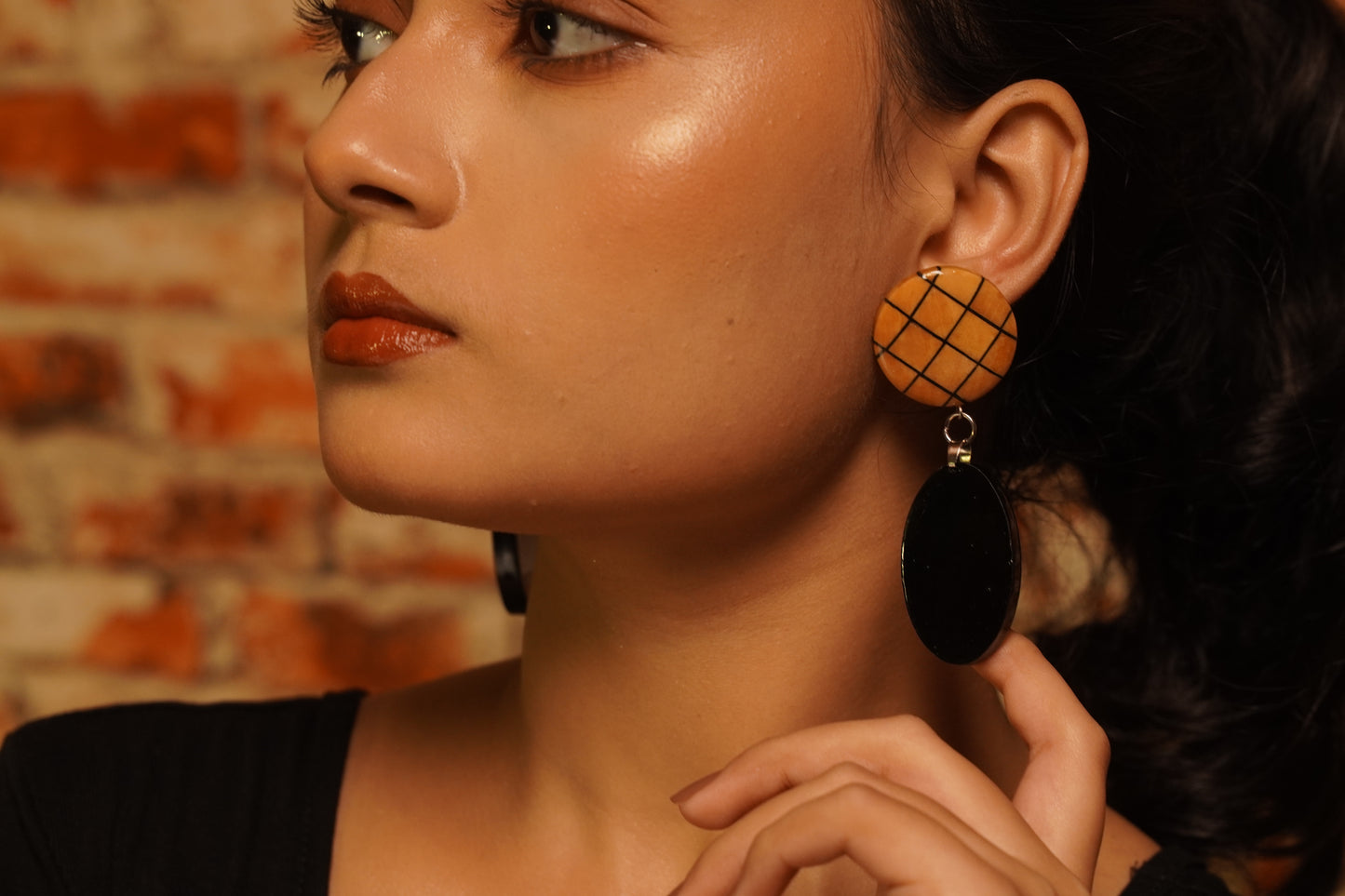 Aparajita Wooden Earrings