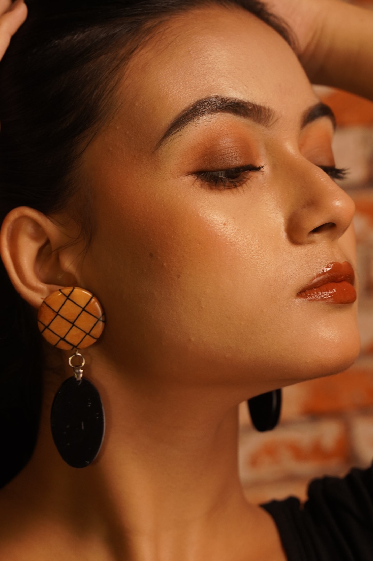 Aparajita Wooden Earrings