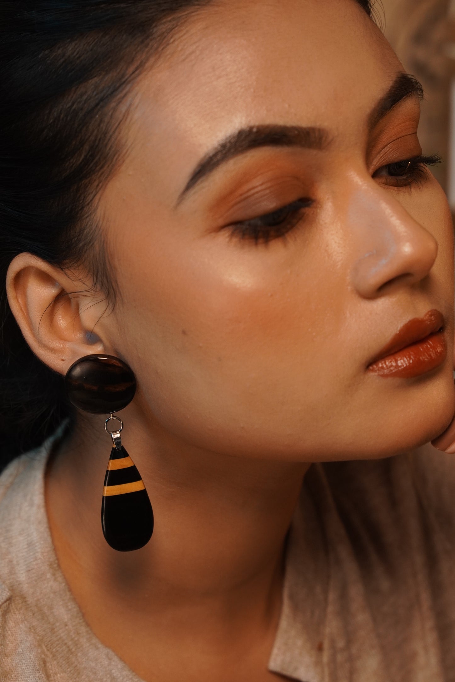 Mahua Wooden Earrings