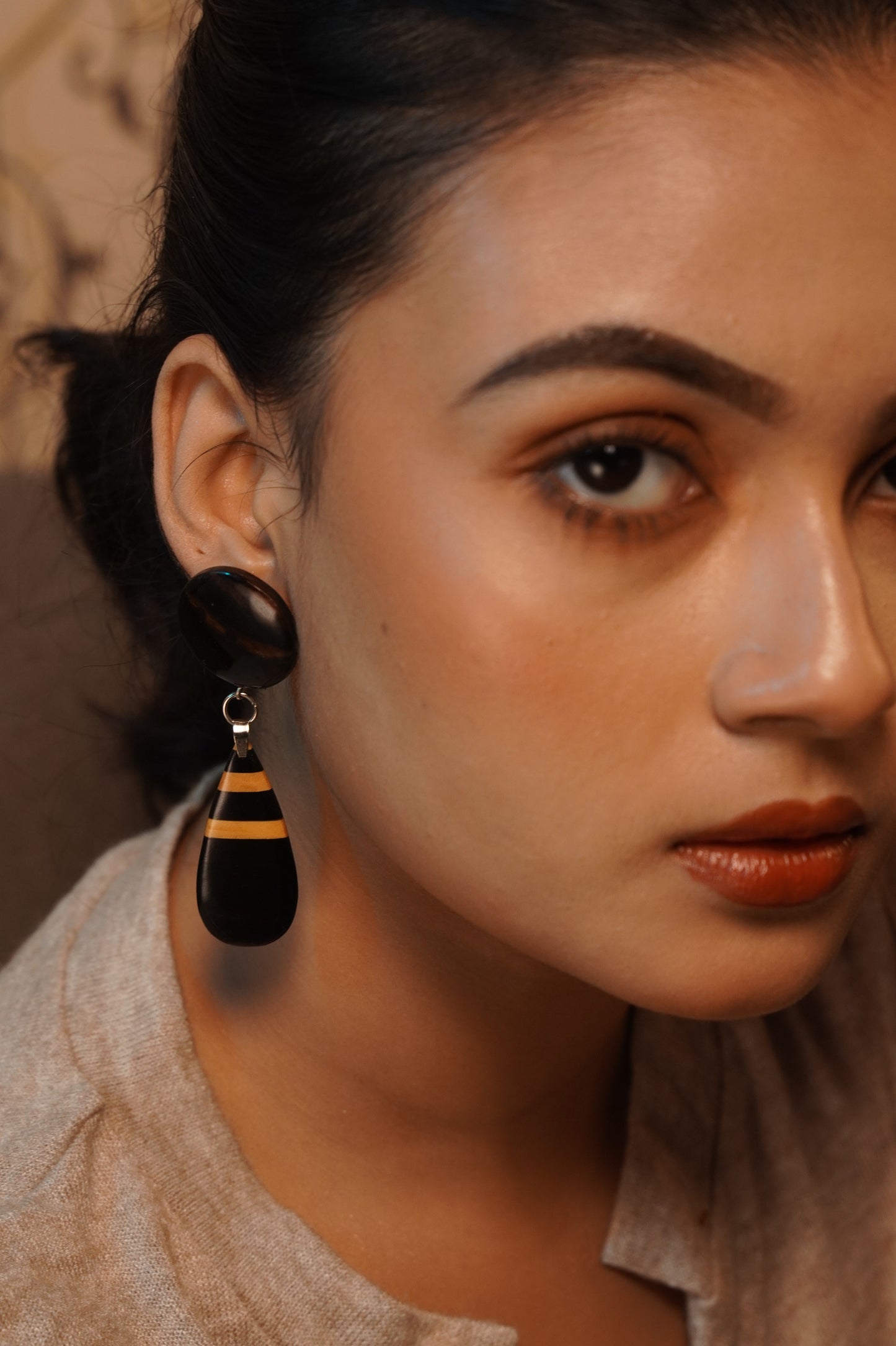 Mahua Wooden Earrings