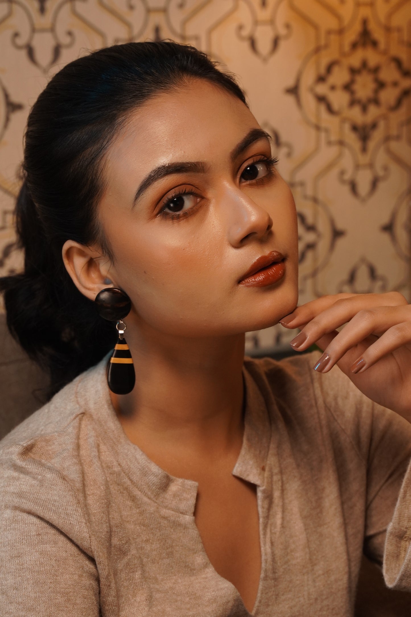 Mahua Wooden Earrings