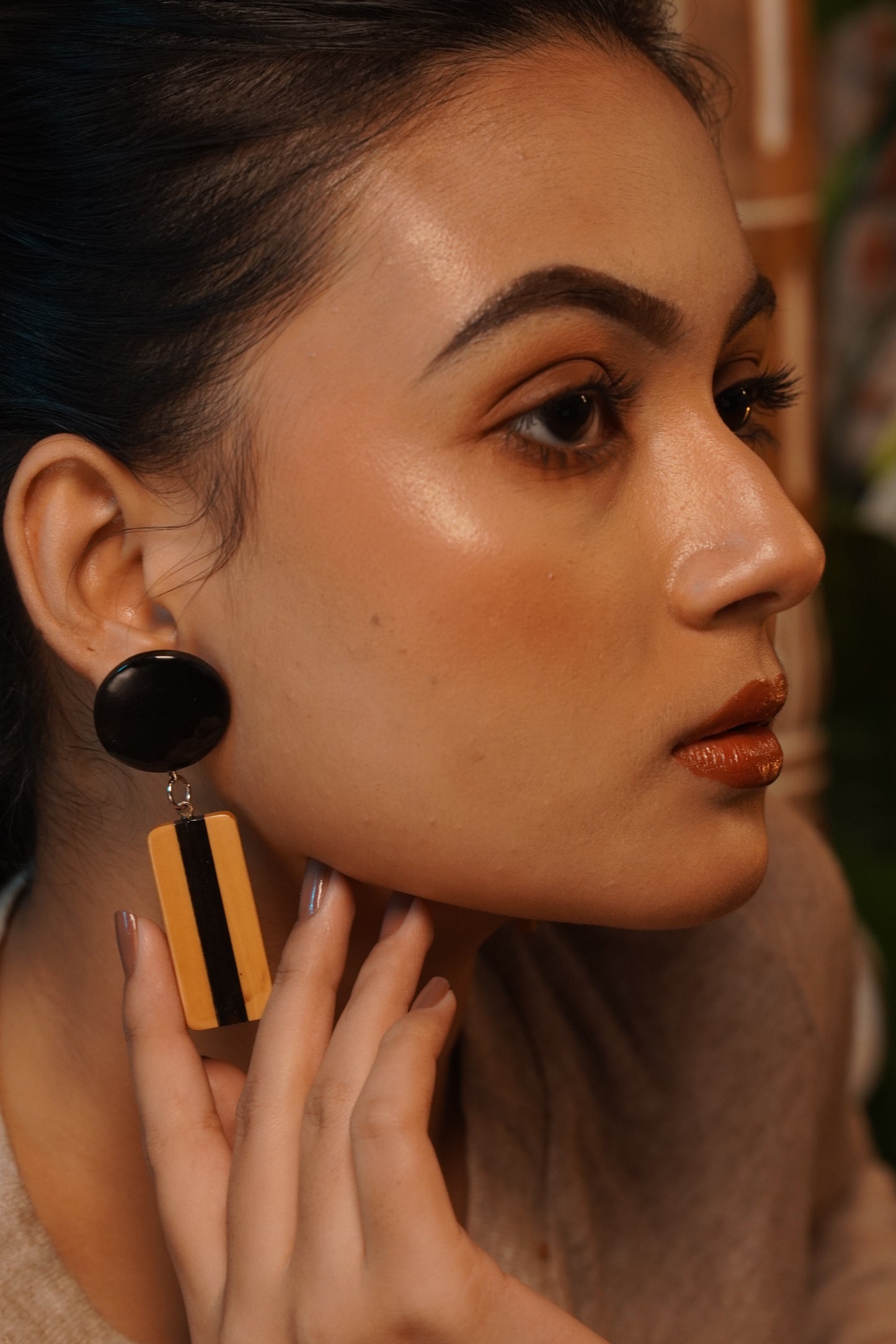 Salmali Wooden Earrings