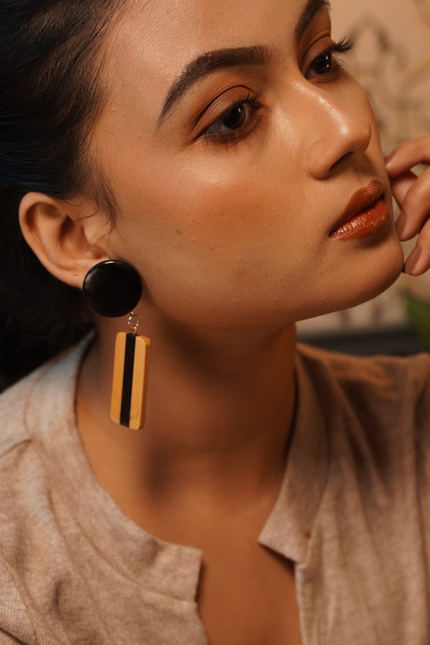 Salmali Wooden Earrings