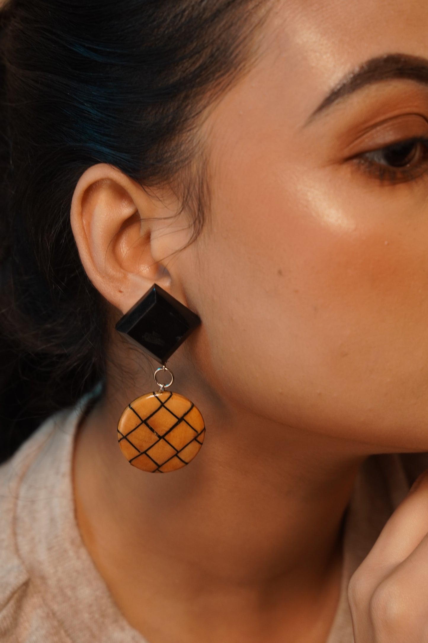 Kalyani Wooden Earrings
