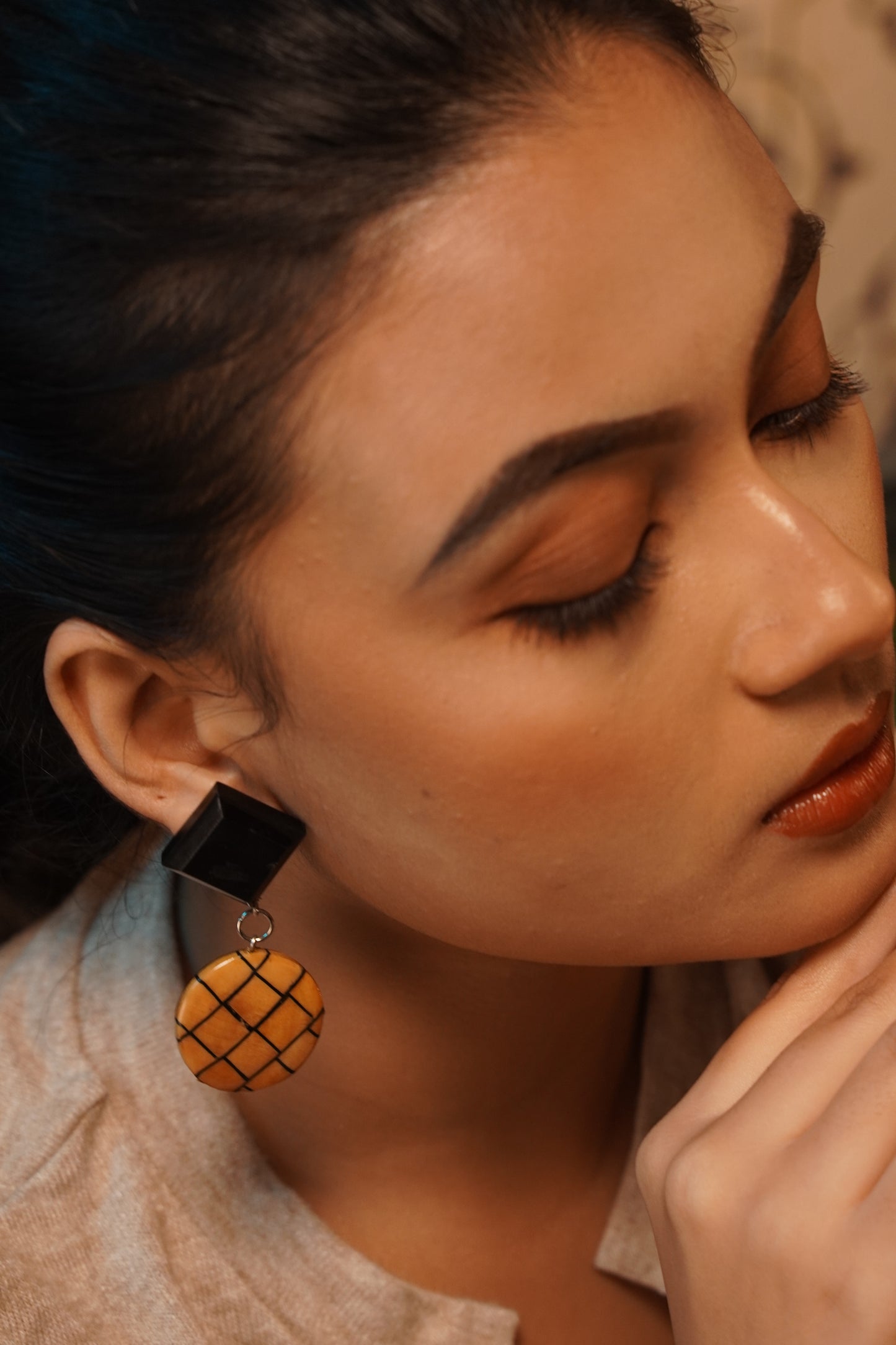 Kalyani Wooden Earrings