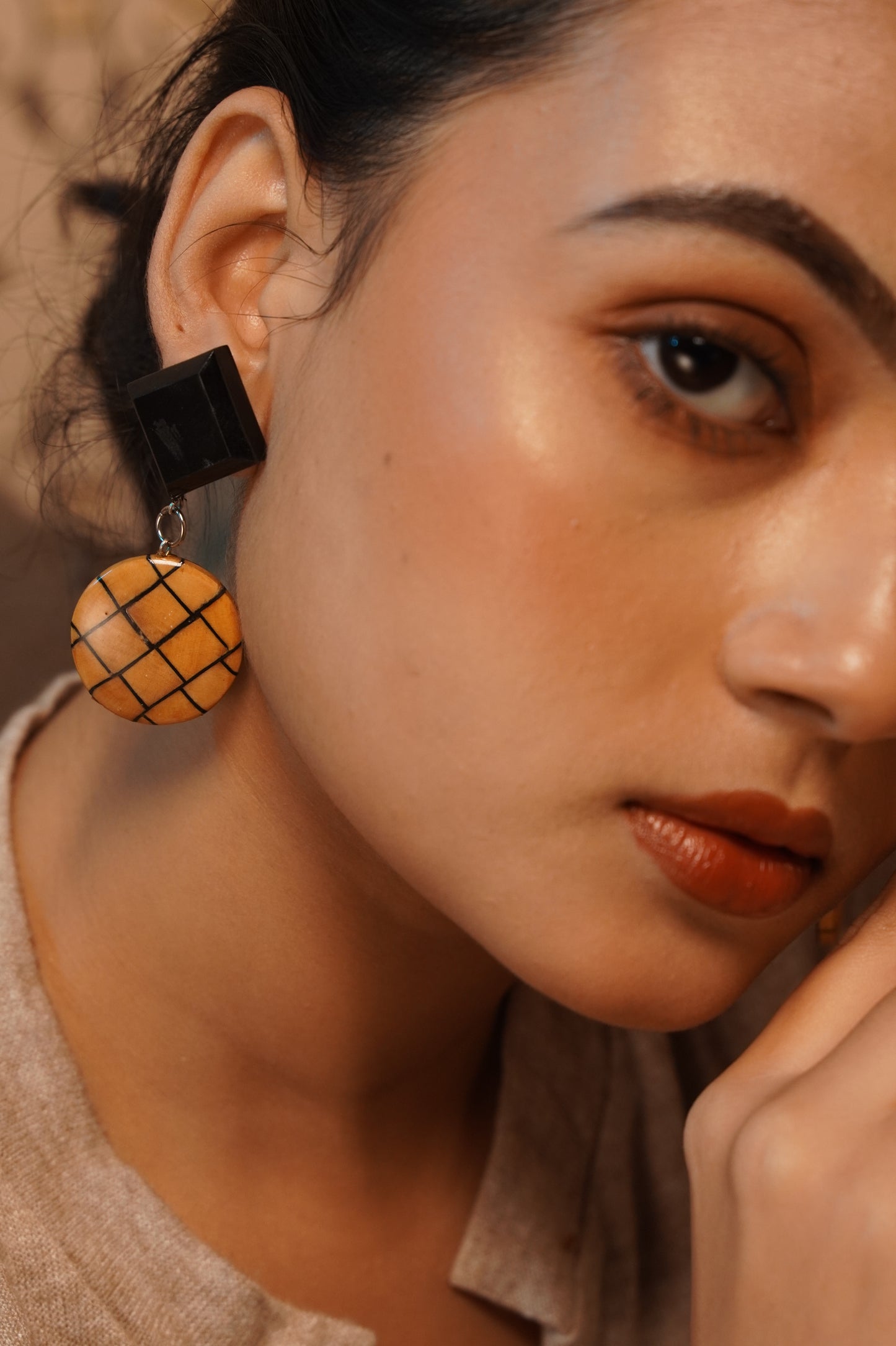 Kalyani Wooden Earrings