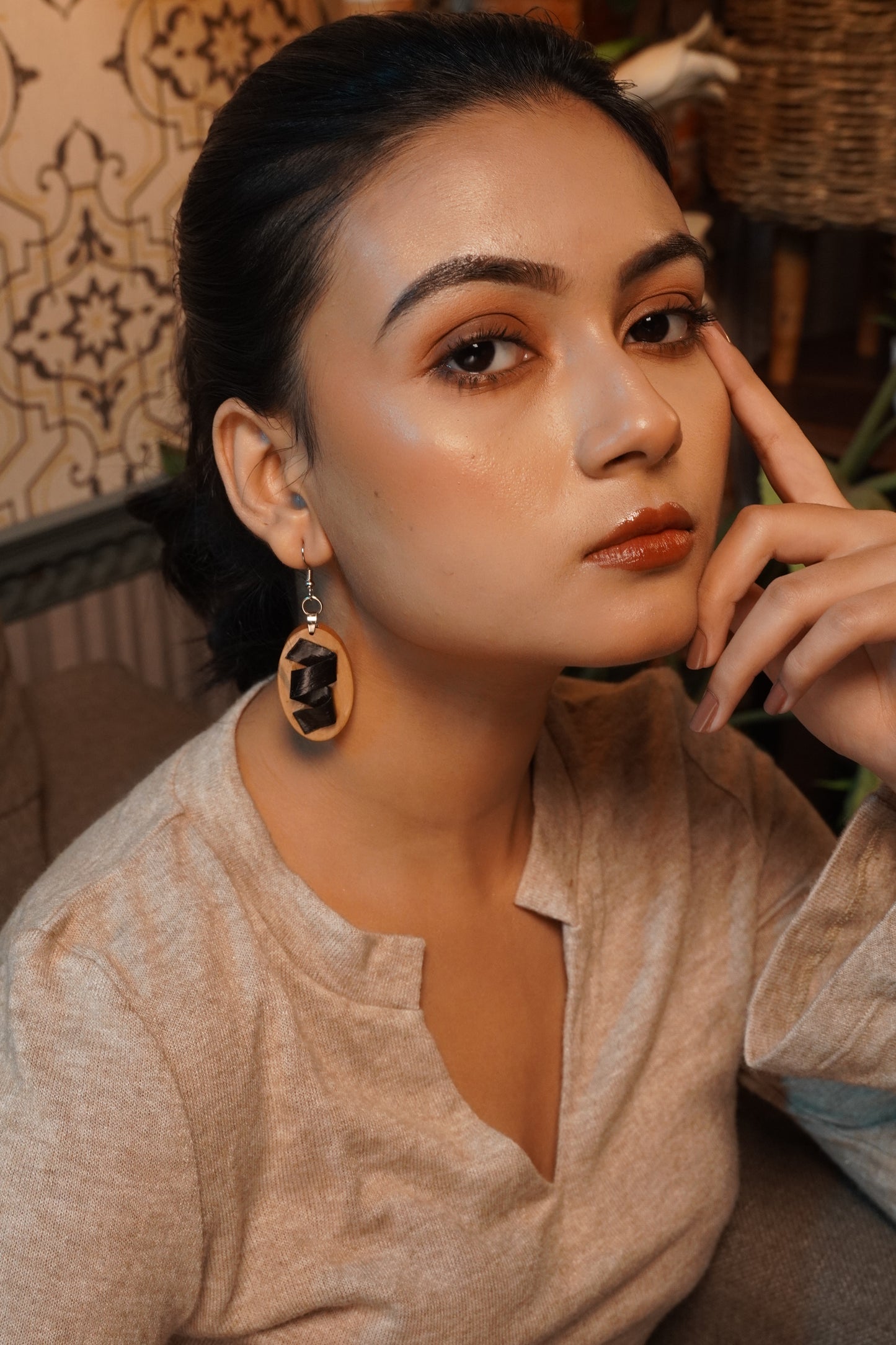 Nalika Wooden Earrings