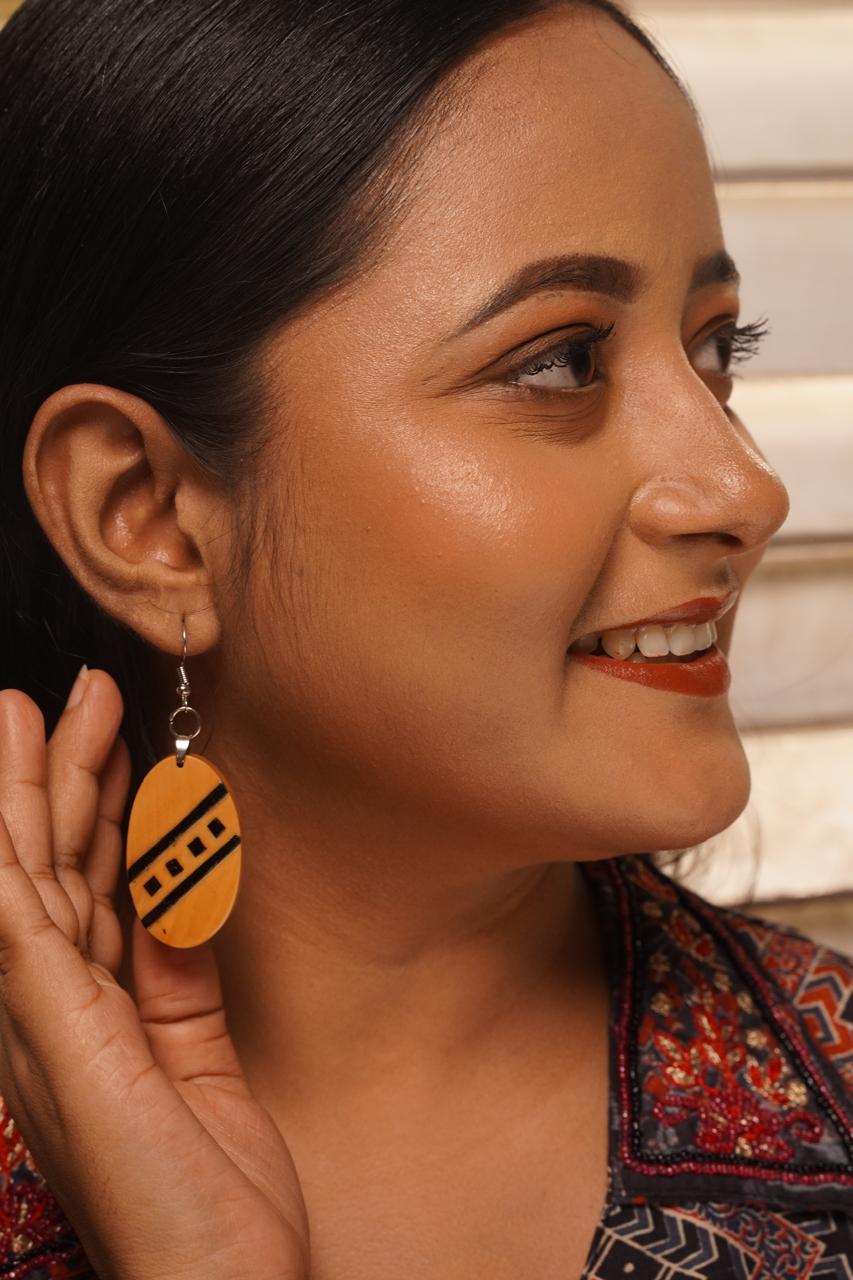 Bhavna Wooden Earrings