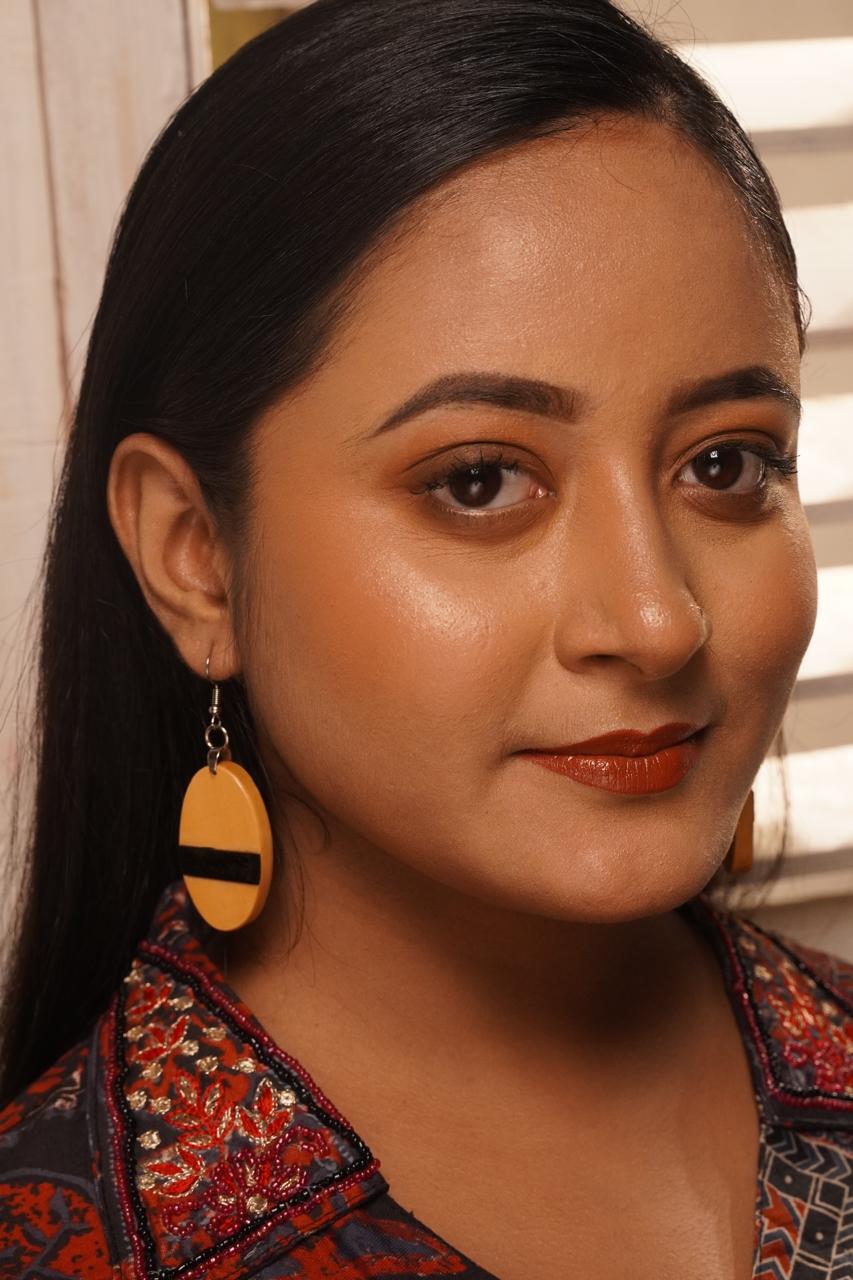Sudha Wooden Earrings